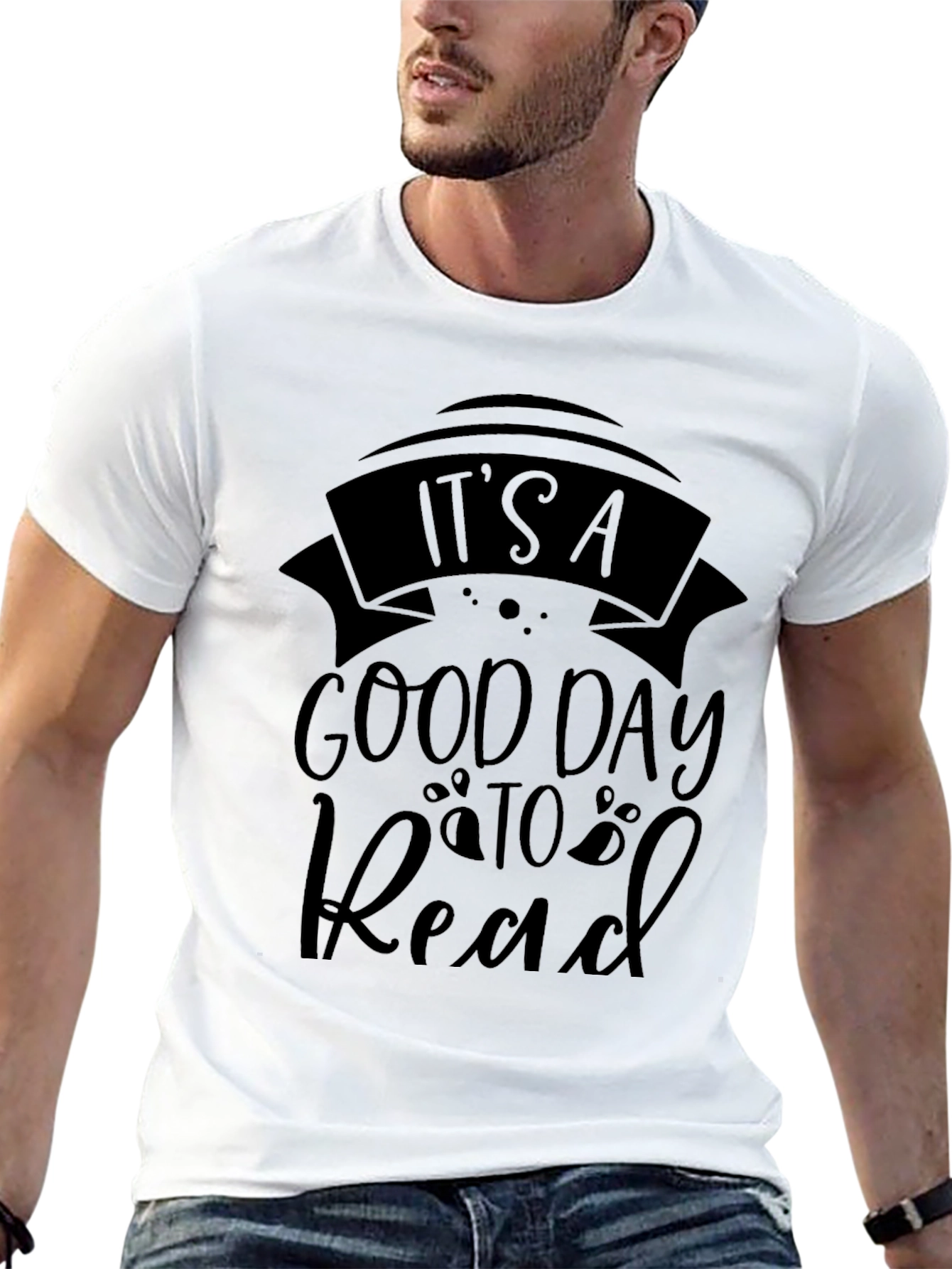 Its A Good Day to Read Black Graphic T-Shirt