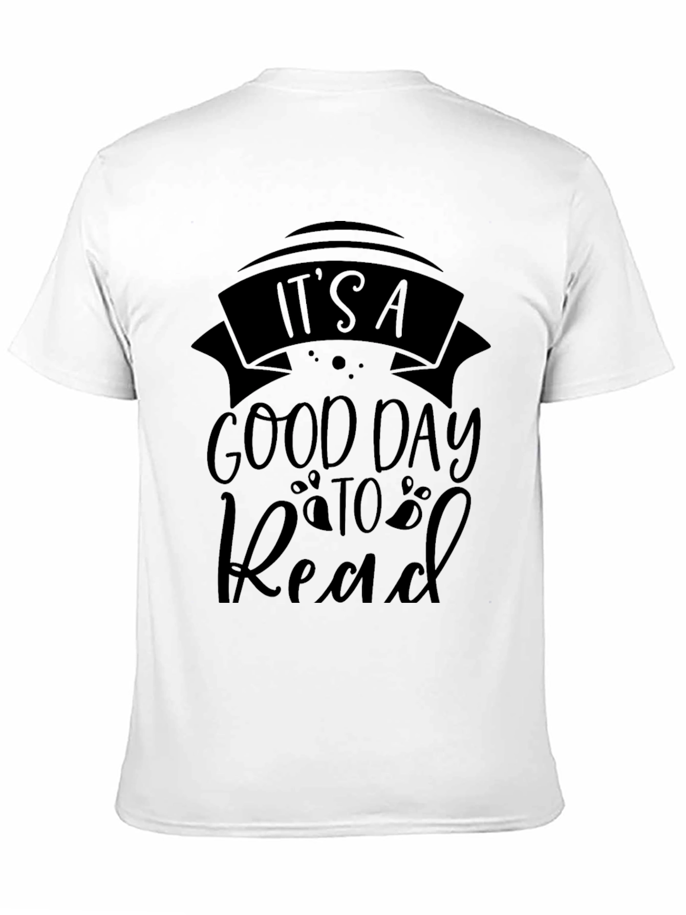 Its A Good Day to Read Black Graphic T-Shirt