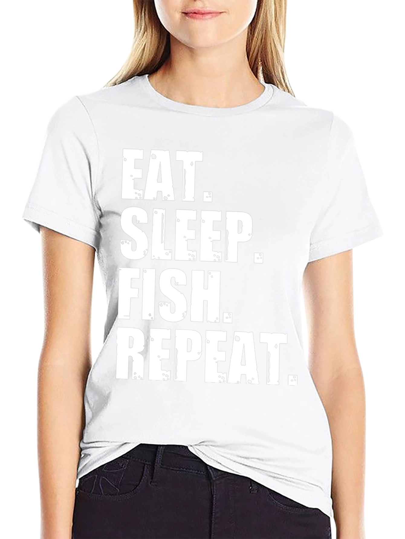 Eat Sleep Fish Repeat Graphic Tee