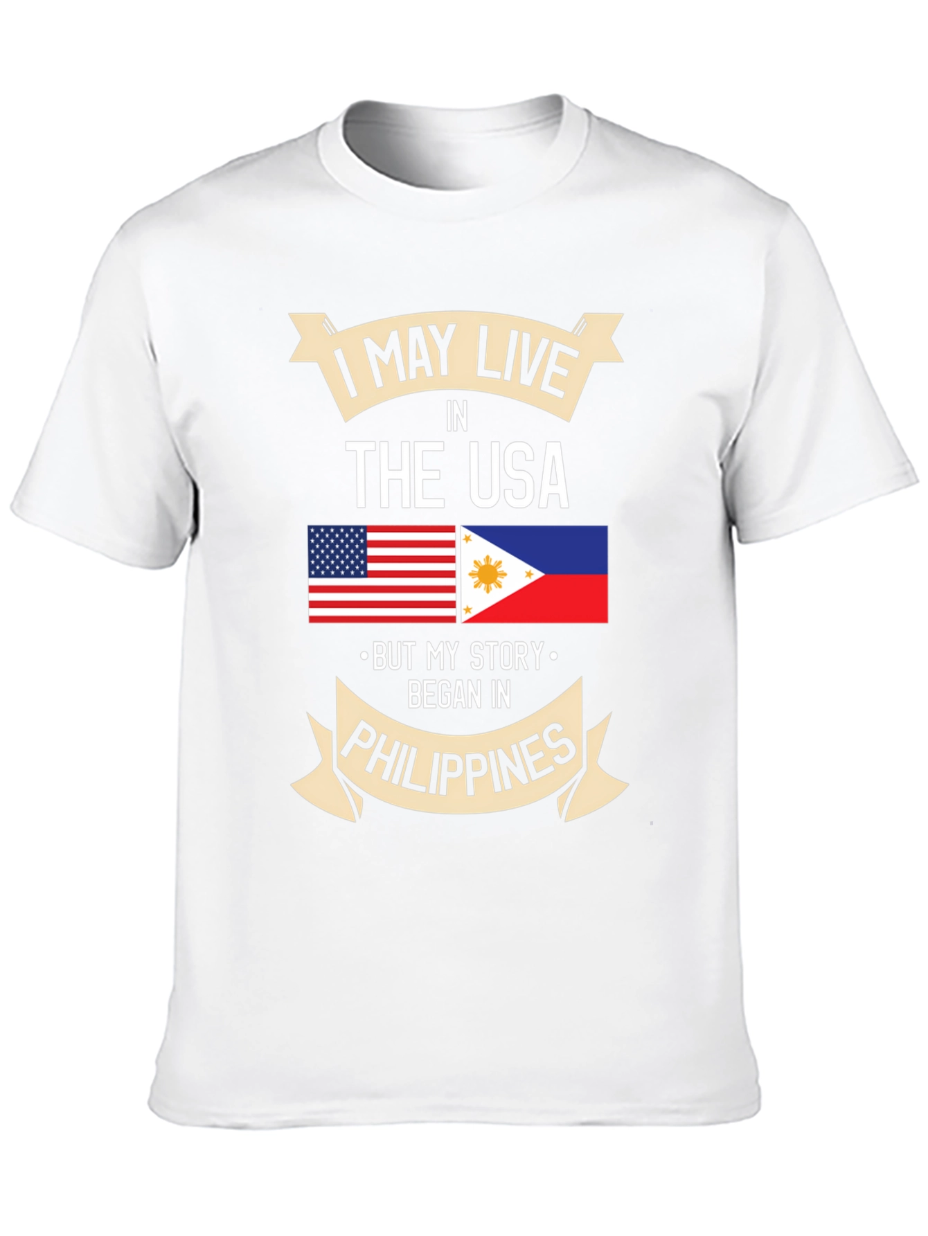 Filipino Pride T-Shirt USA Resident Philippines Roots
