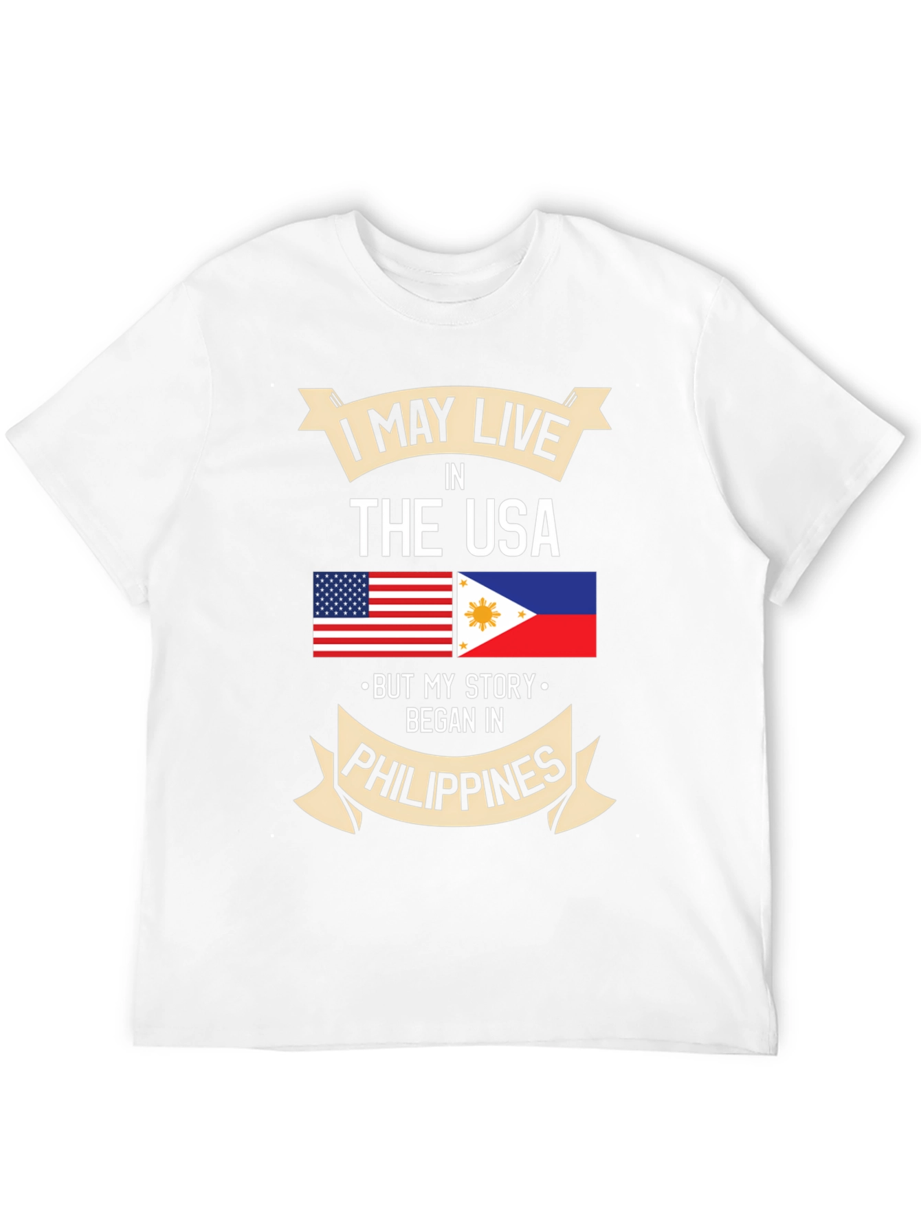 Filipino Pride T-Shirt USA Resident Philippines Roots