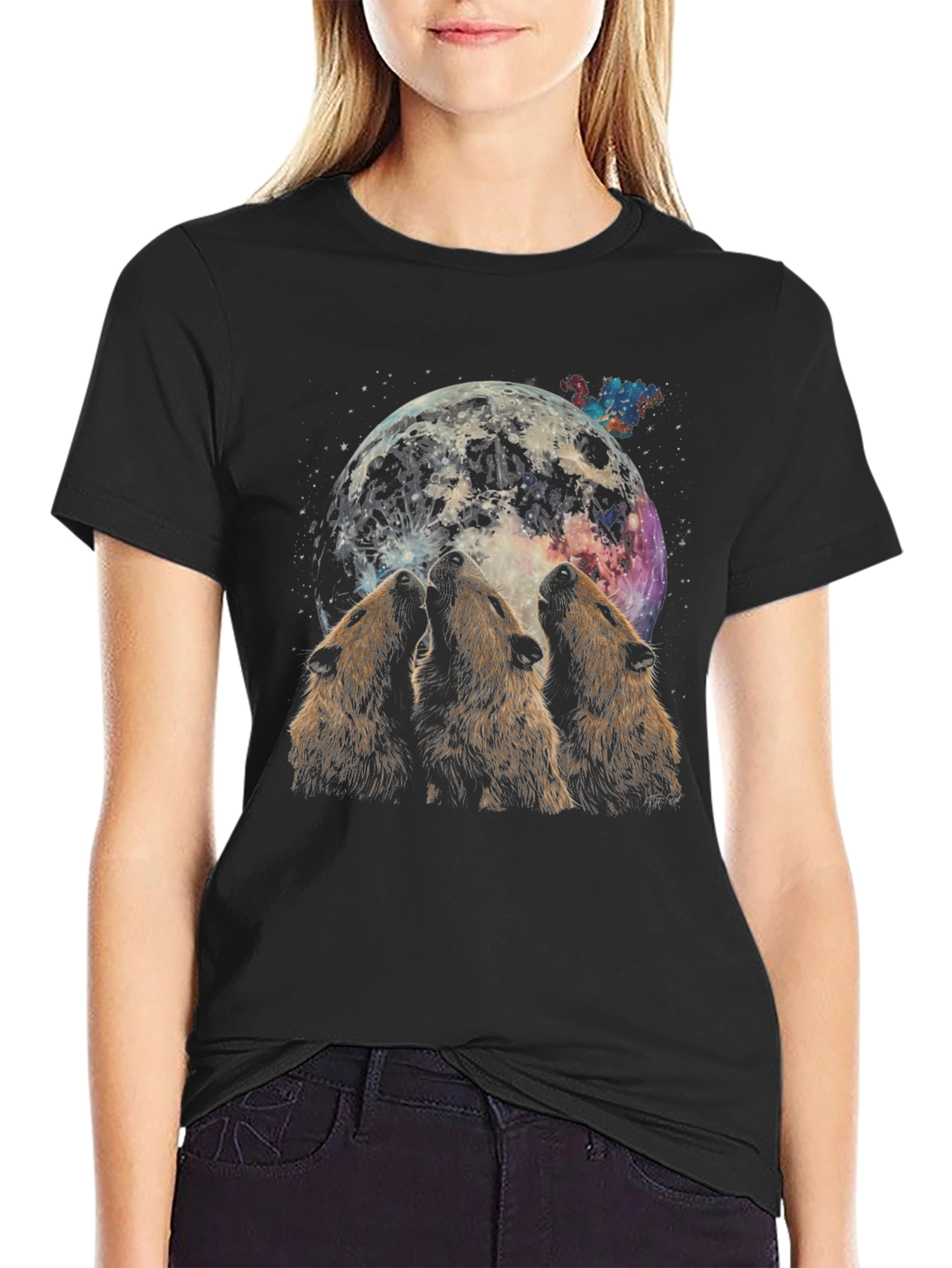 Wolf Moon Graphic T-Shirt