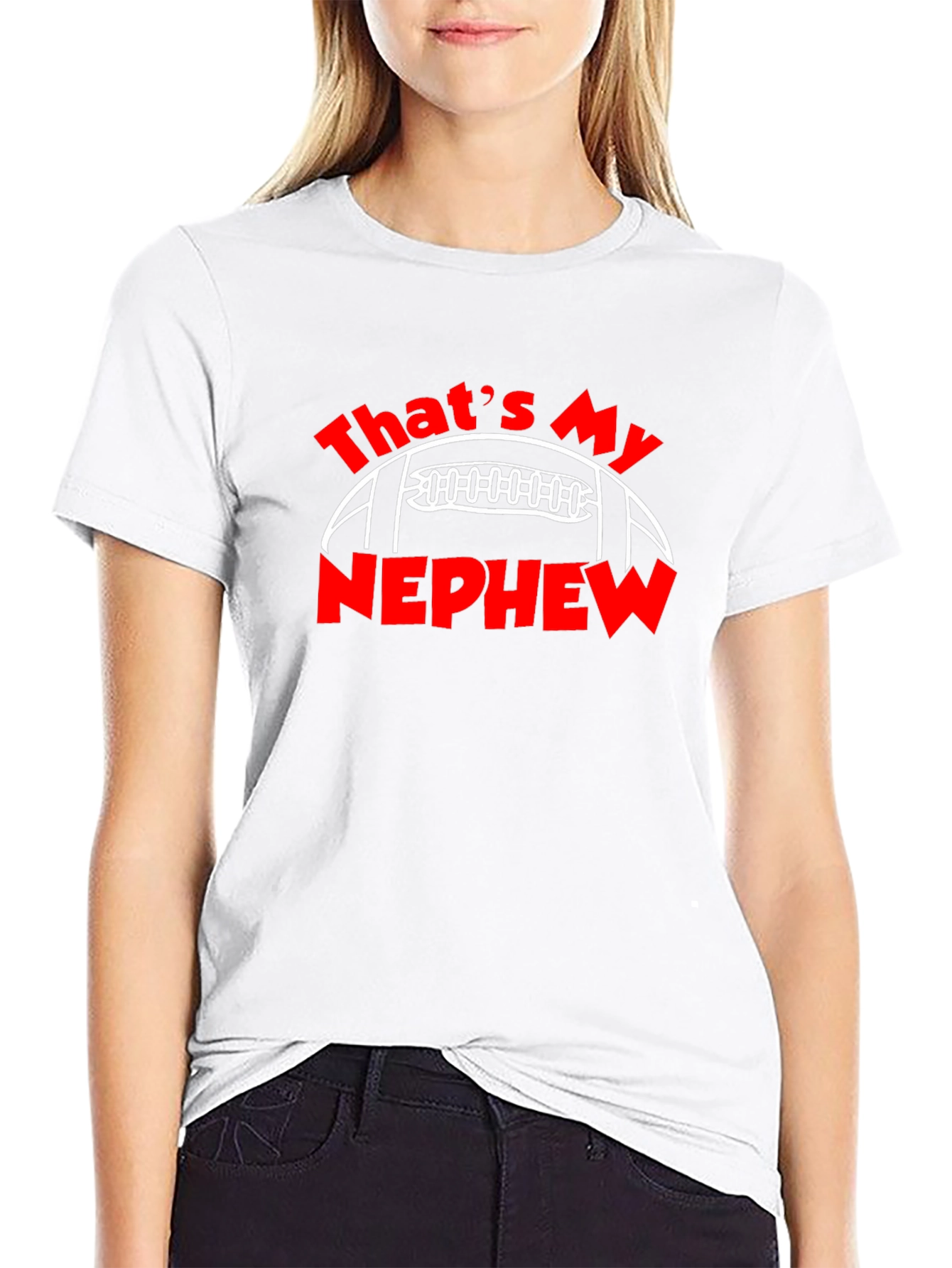 Thats My Nephew Football Graphic T-Shirt