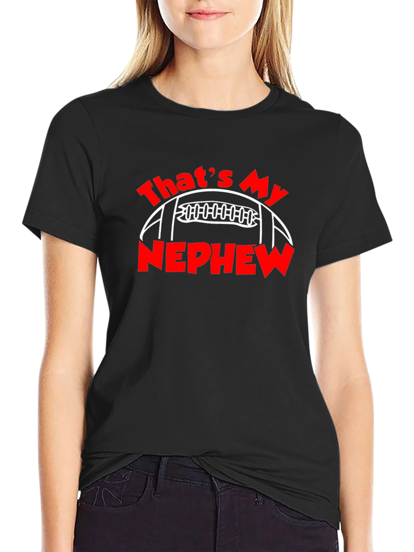 Thats My Nephew Football Graphic T-Shirt
