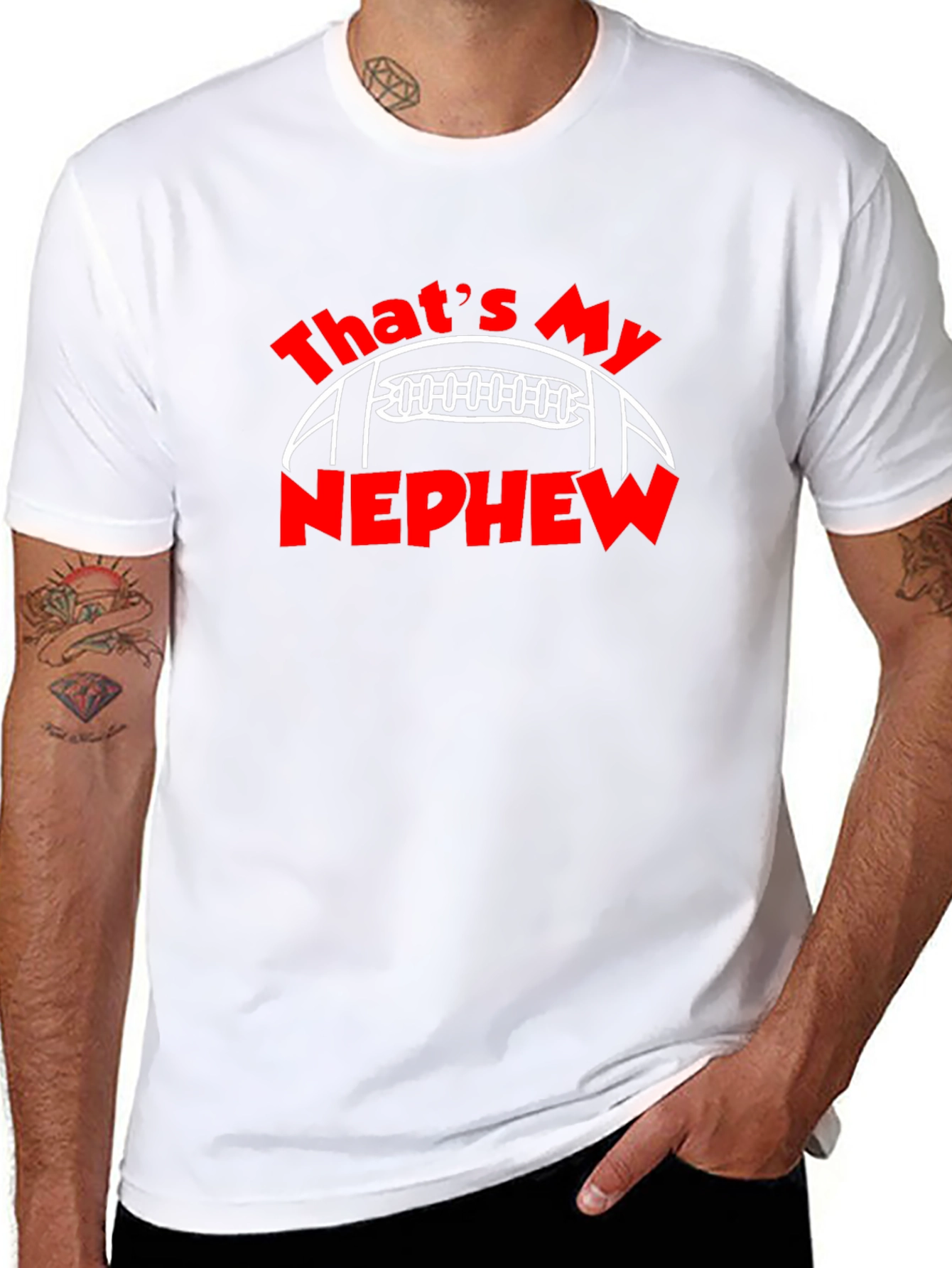 Thats My Nephew Football Graphic T-Shirt