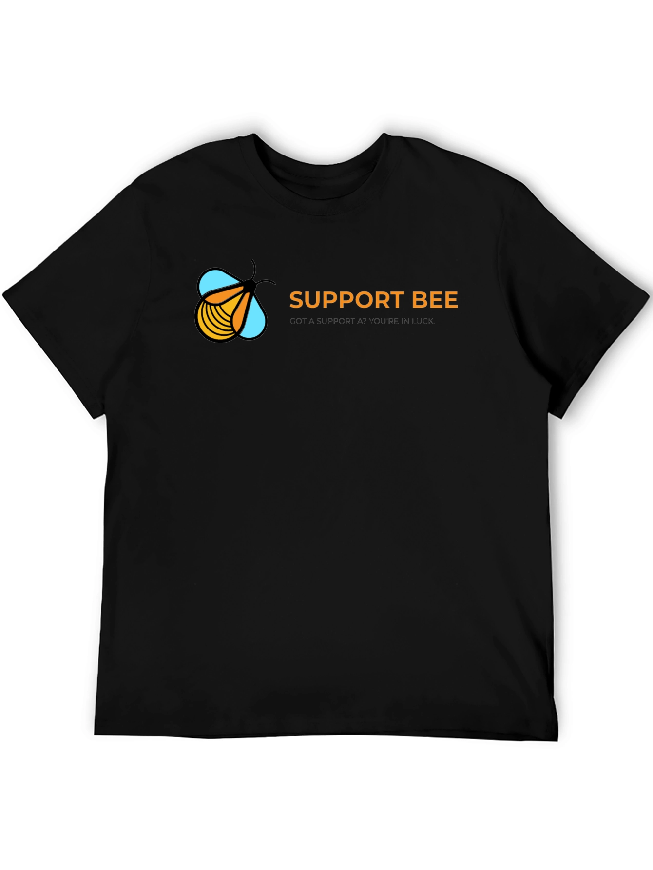 Support Bee Black T-Shirt