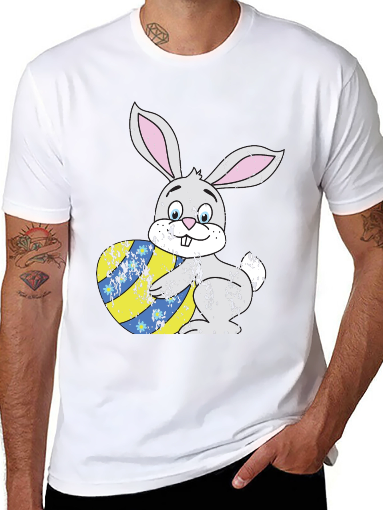 Easter Bunny T-Shirt with Egg
