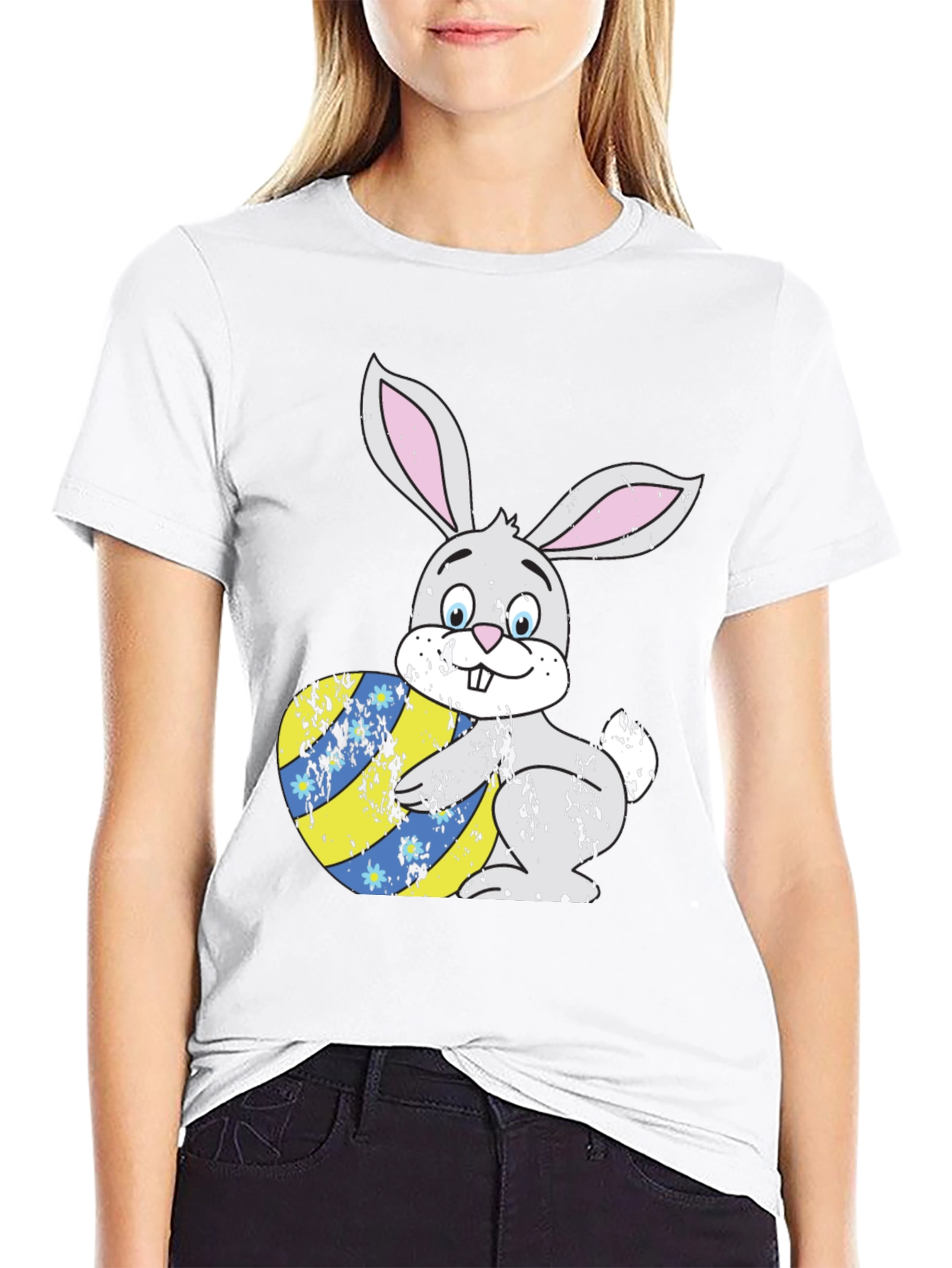 Easter Bunny T-Shirt with Egg