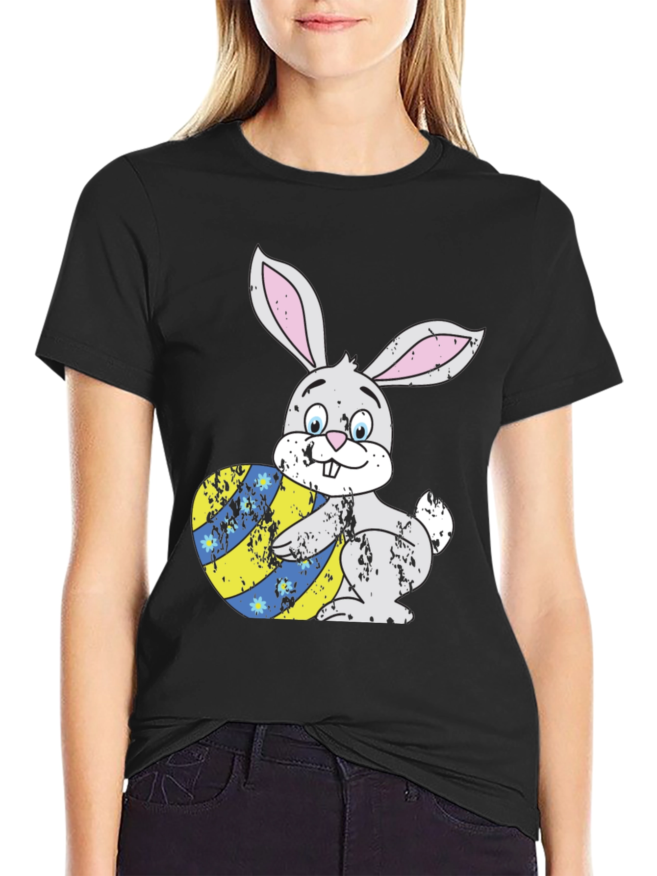 Easter Bunny T-Shirt with Egg