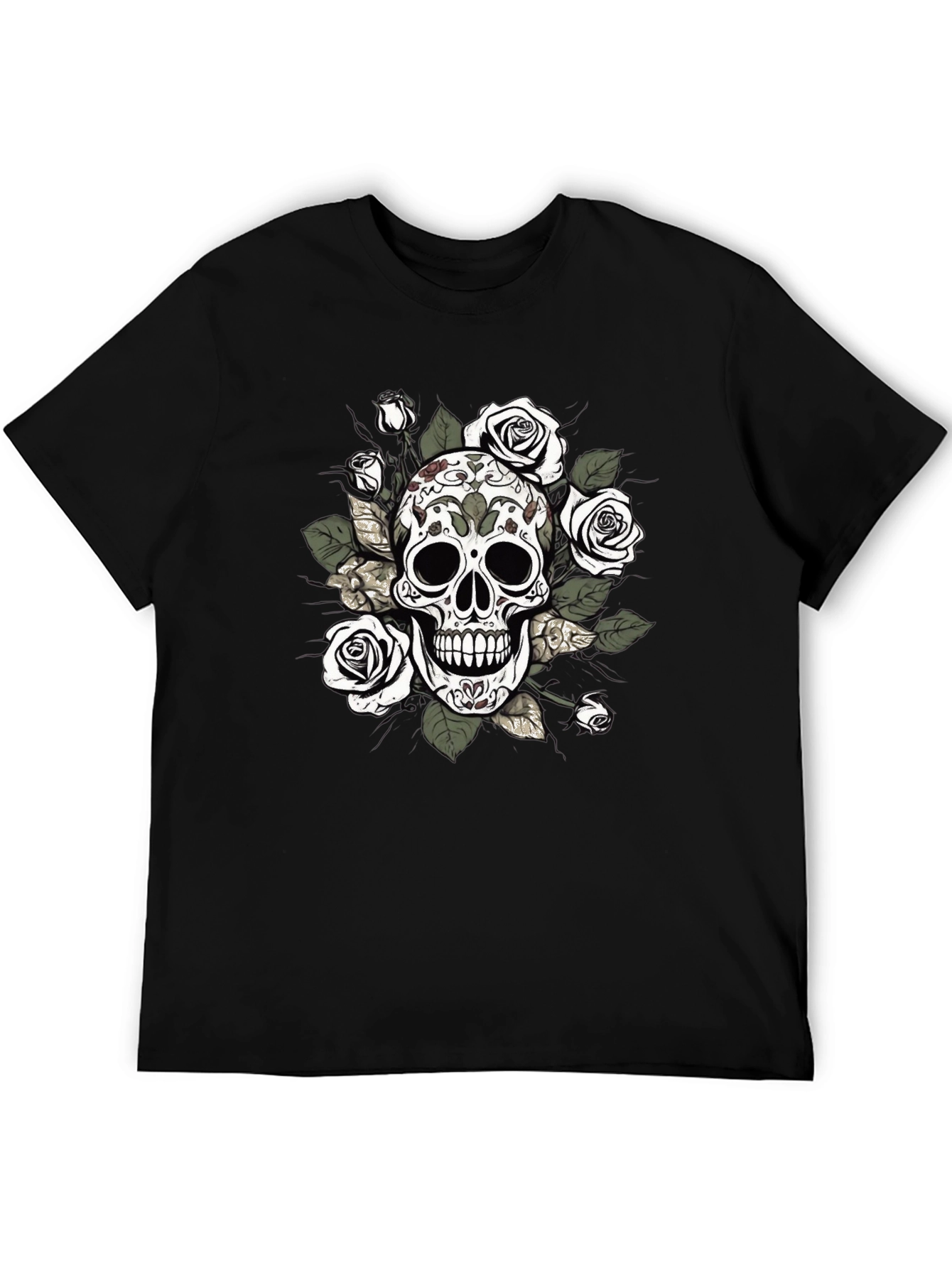 Skull and Roses Graphic Tee