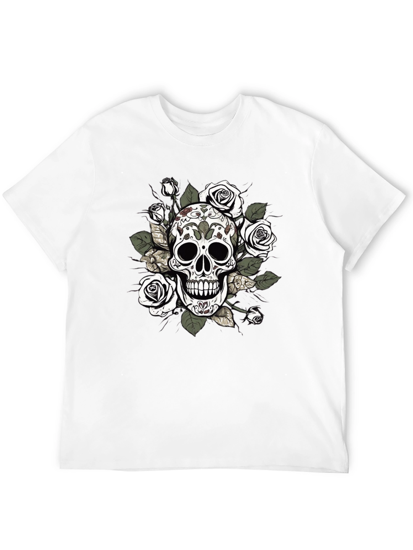 Skull and Roses Graphic Tee