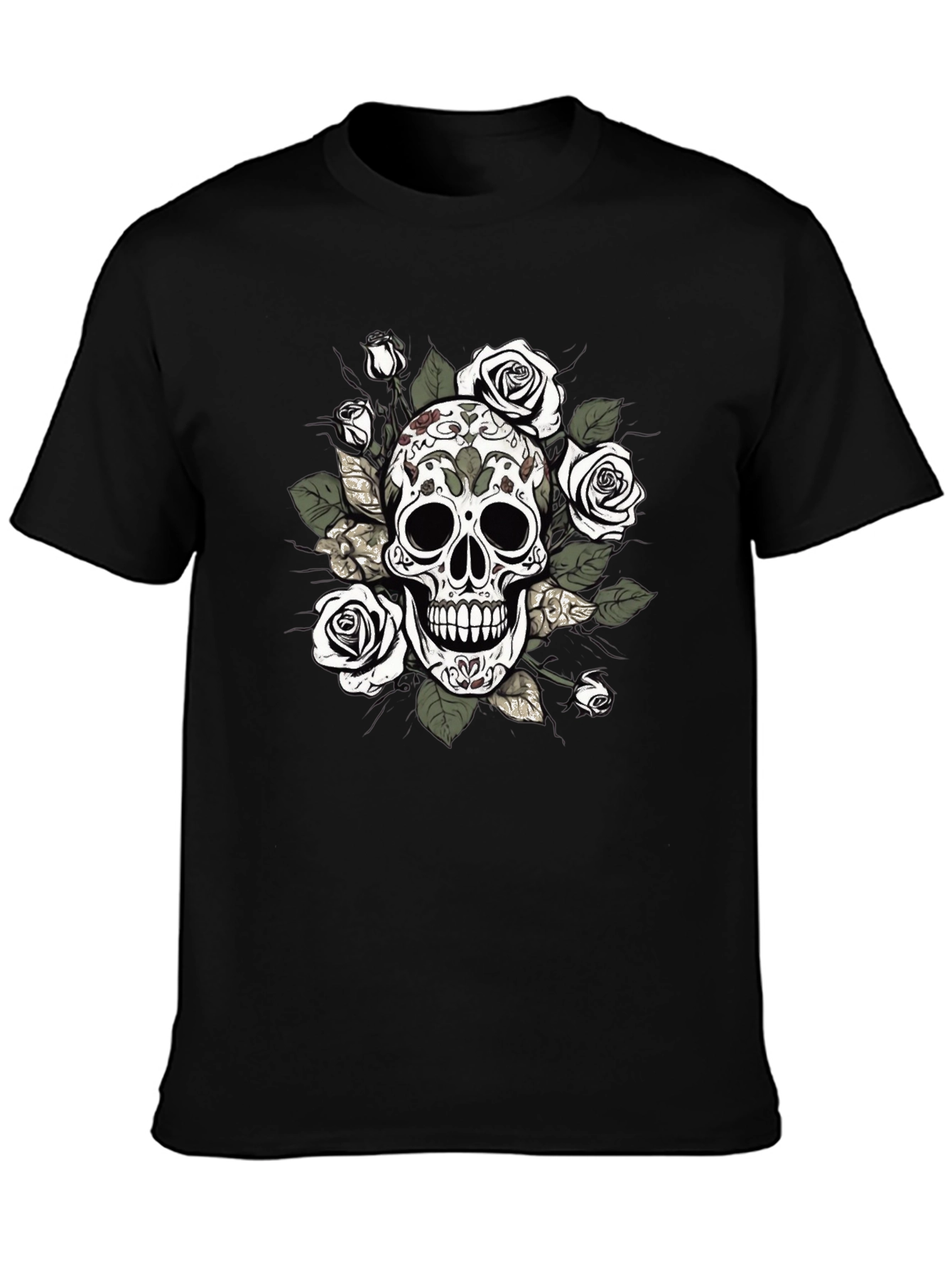 Skull and Roses Graphic Tee