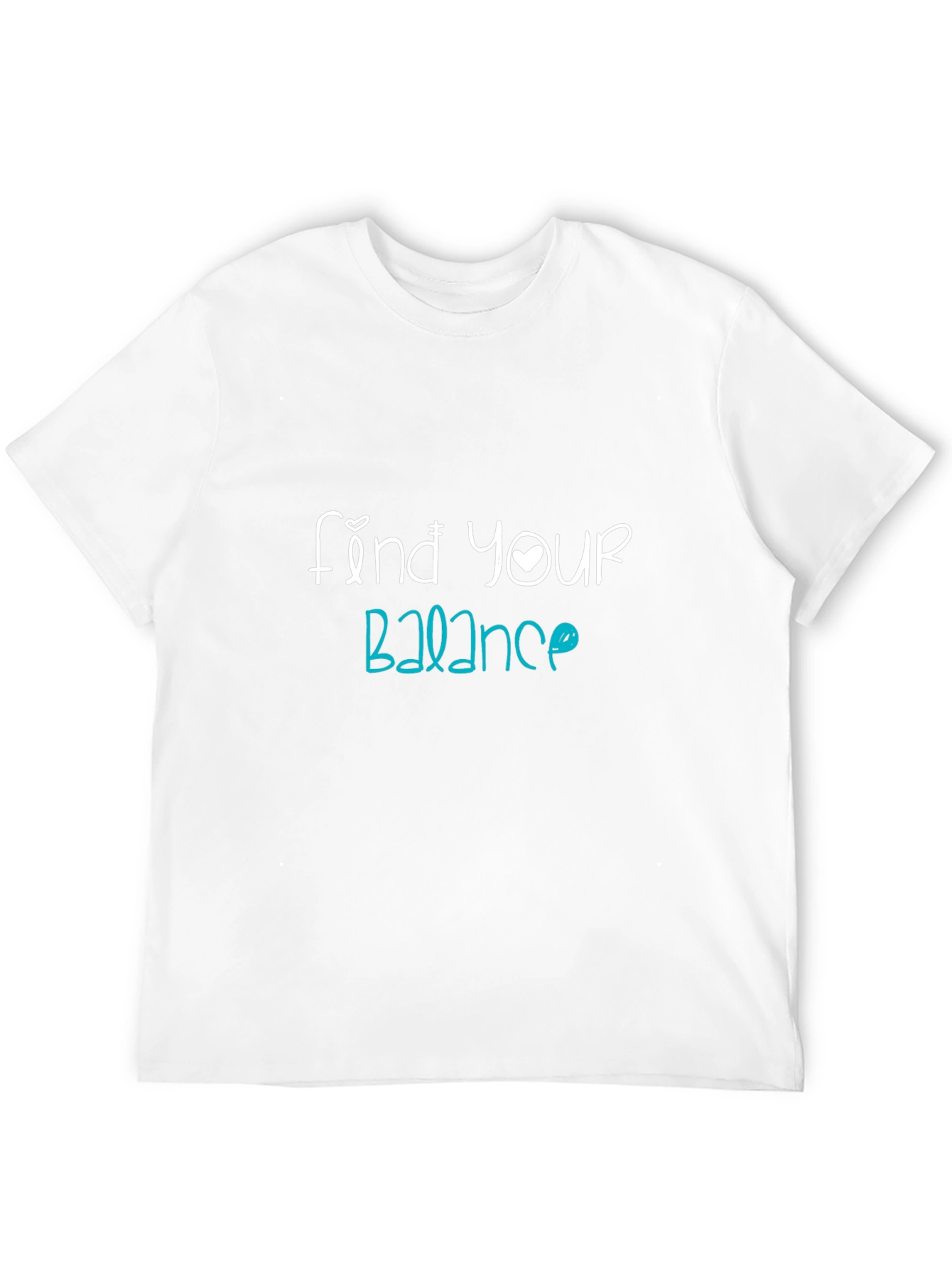 Find Your Balance Graphic Tee - Black Cotton Blend