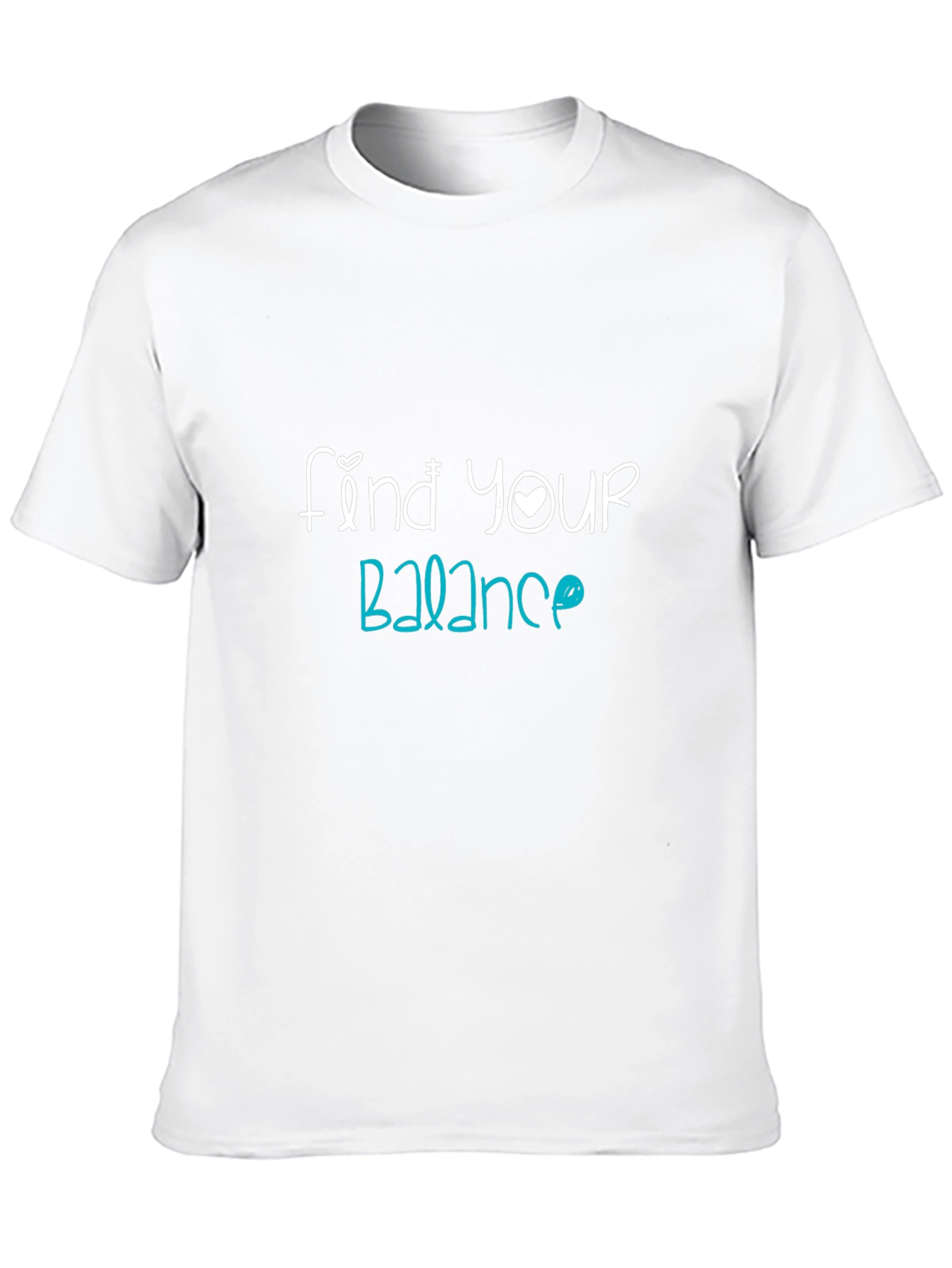 Find Your Balance Graphic Tee - Black Cotton Blend