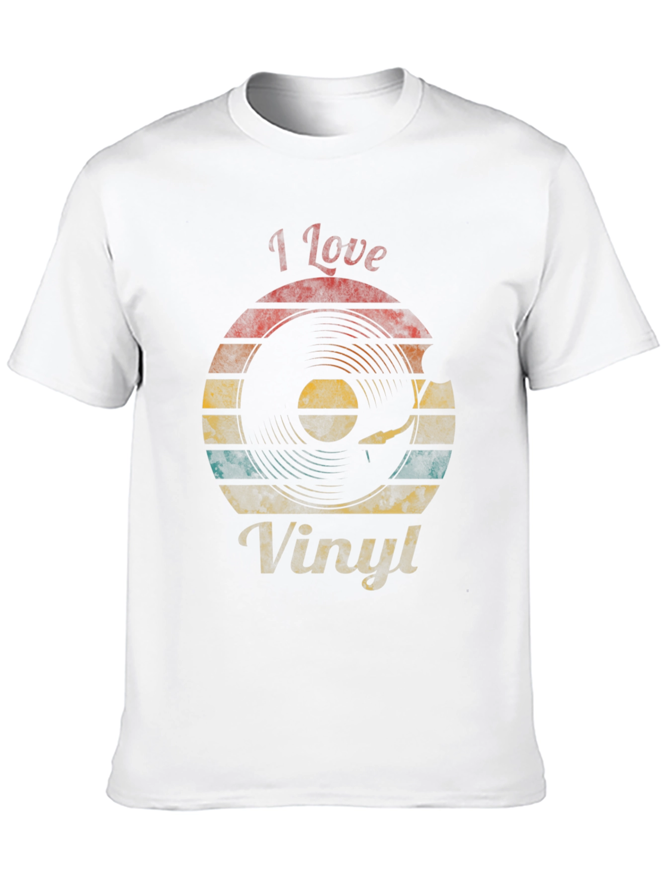 I Love Vinyl Retro Graphic T-Shirt