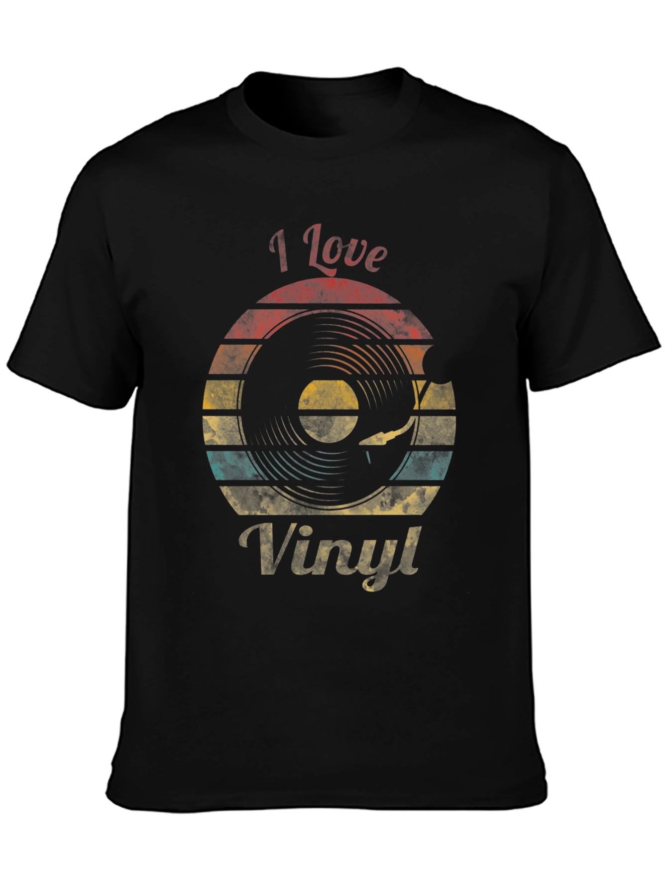 I Love Vinyl Retro Graphic T-Shirt