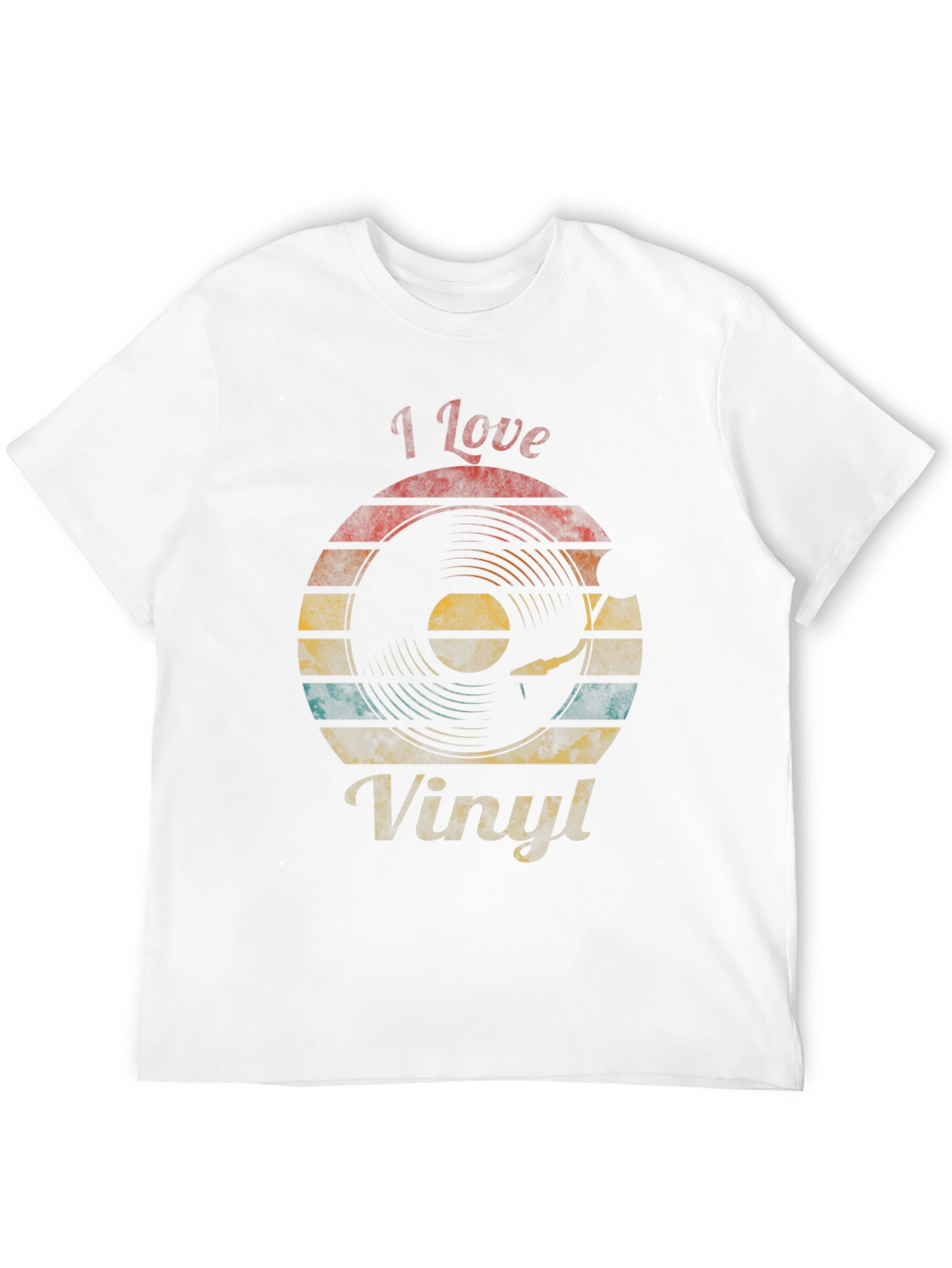 I Love Vinyl Retro Graphic T-Shirt