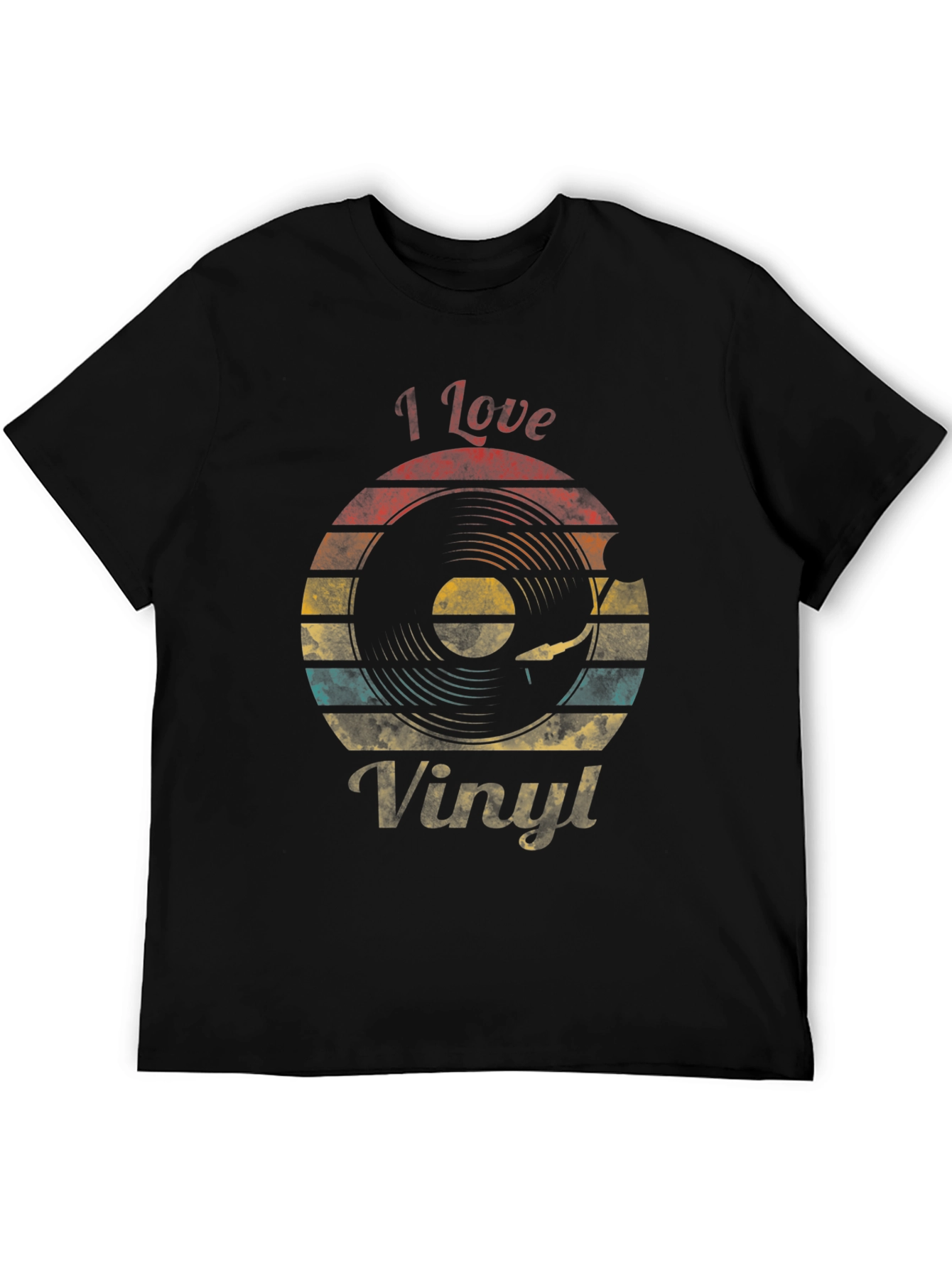 I Love Vinyl Retro Graphic T-Shirt