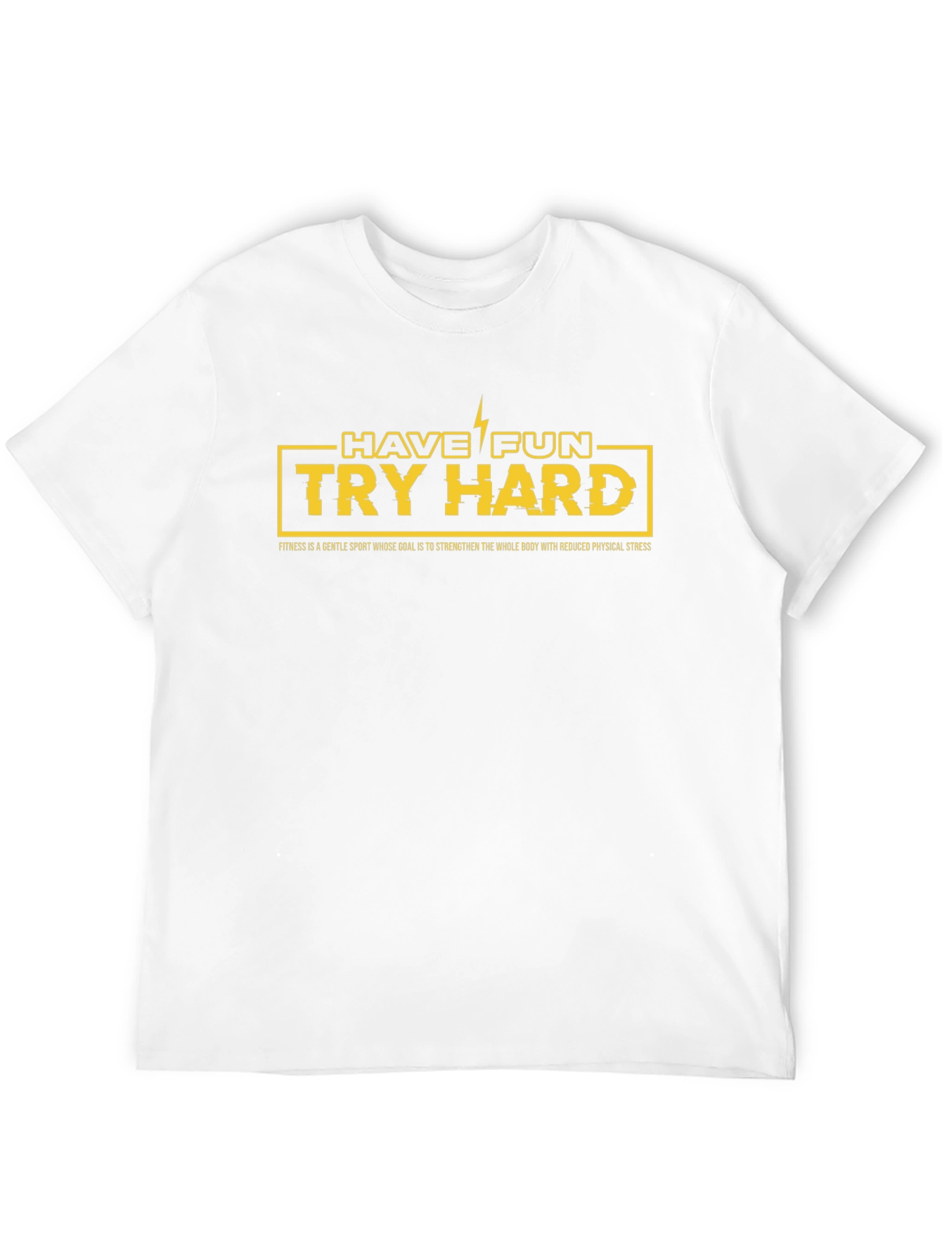 Have Fun Try Hard Graphic T-Shirt - Black