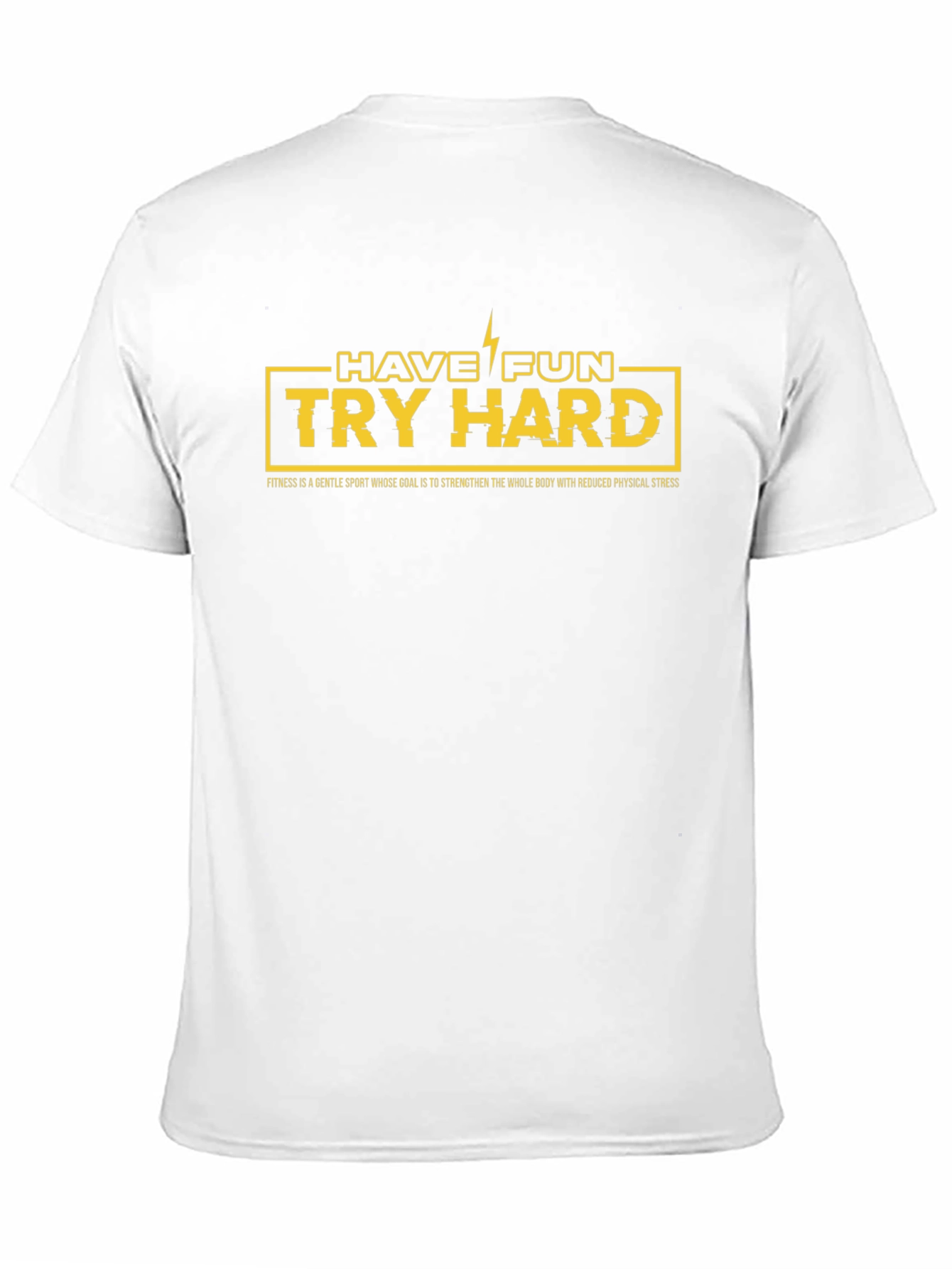 Have Fun Try Hard Graphic T-Shirt - Black
