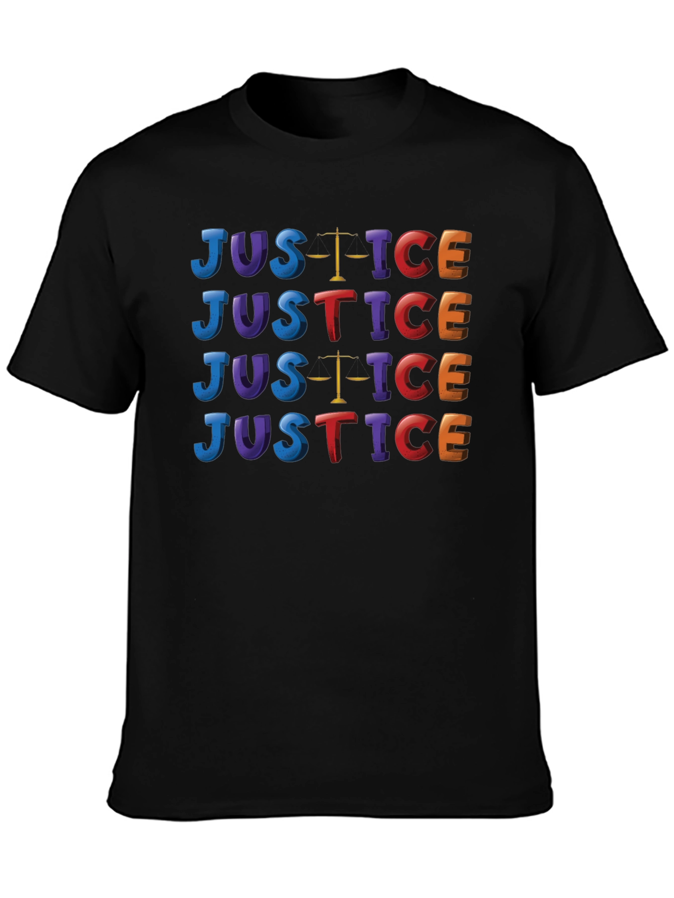 Justice Colorful Graphic T-Shirt