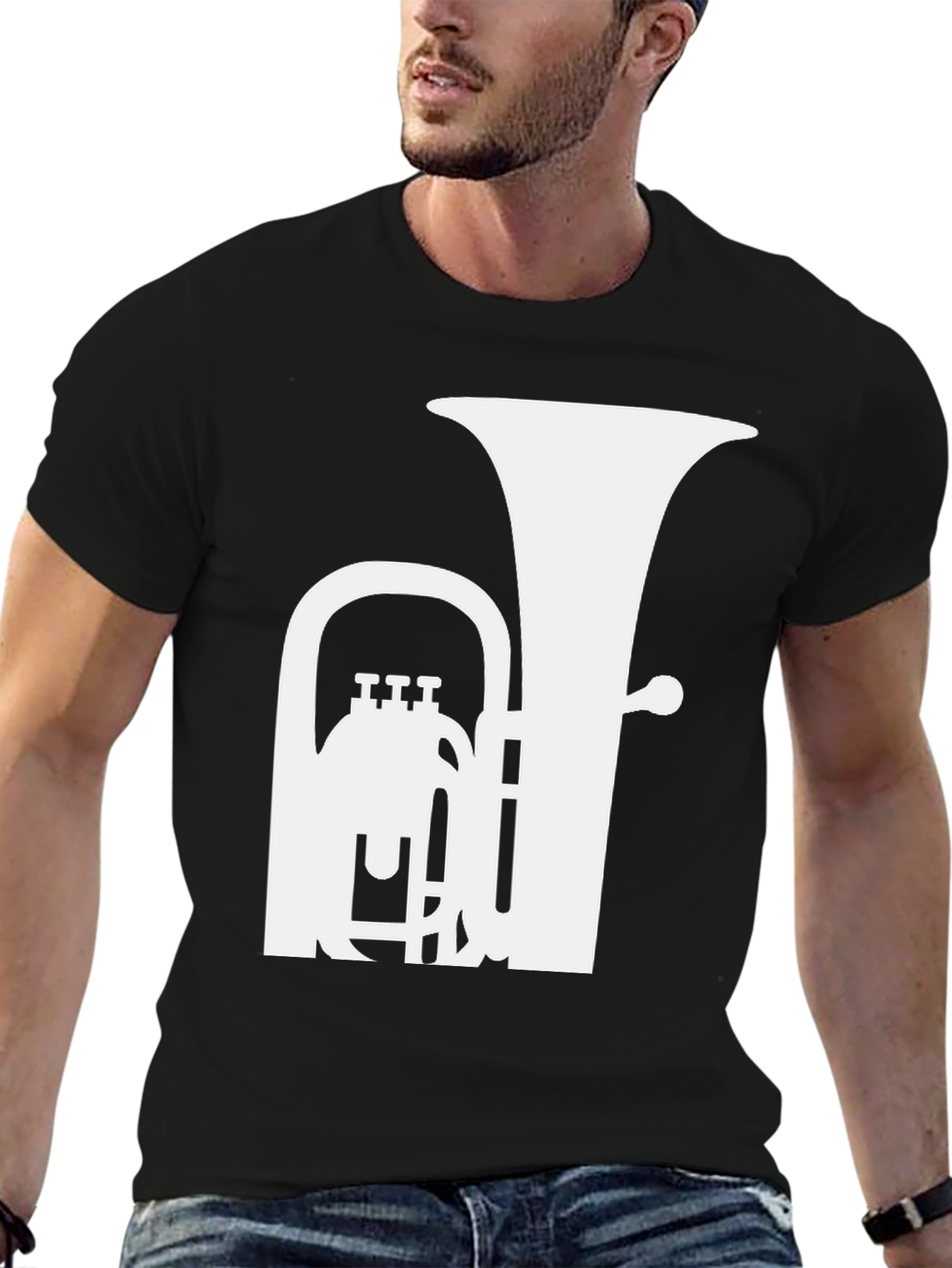 Tuba Graphic Tee - Musical Instrument Shirt