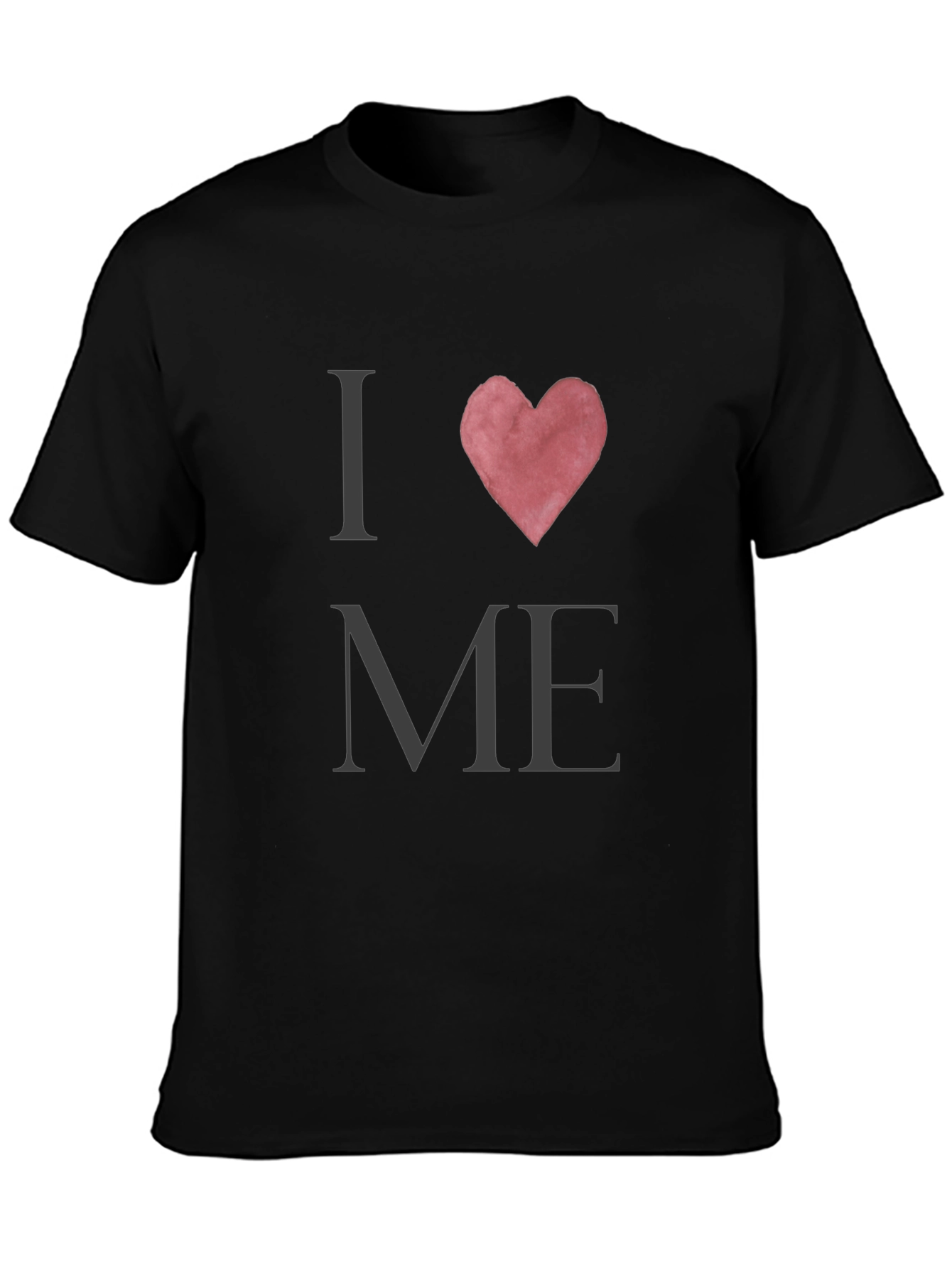 I Heart Me Graphic Tee - Black