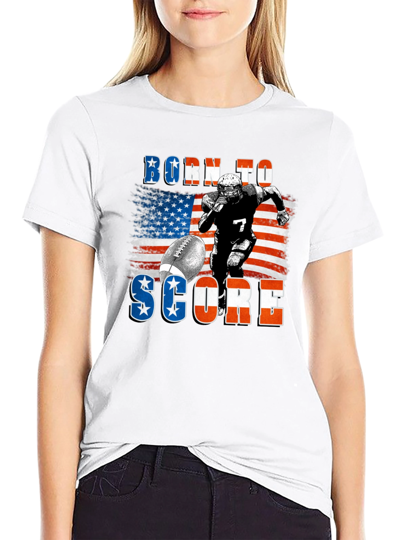 Born to Score Football T-Shirt
