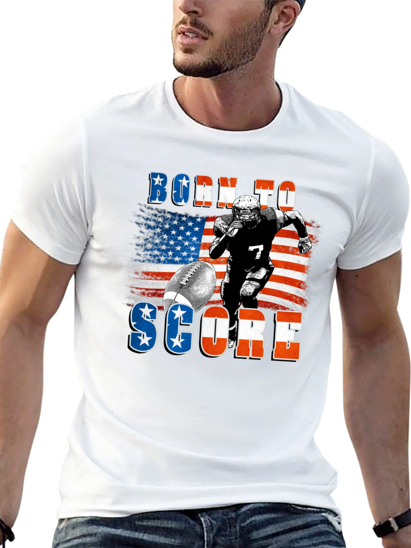 Born to Score Football T-Shirt