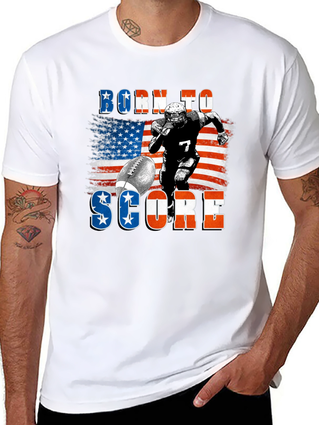 Born to Score Football T-Shirt