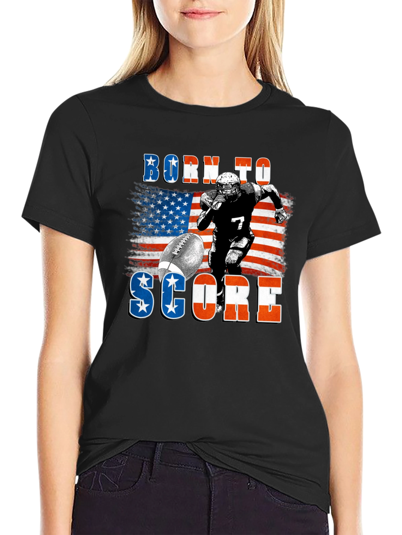 Born to Score Football T-Shirt