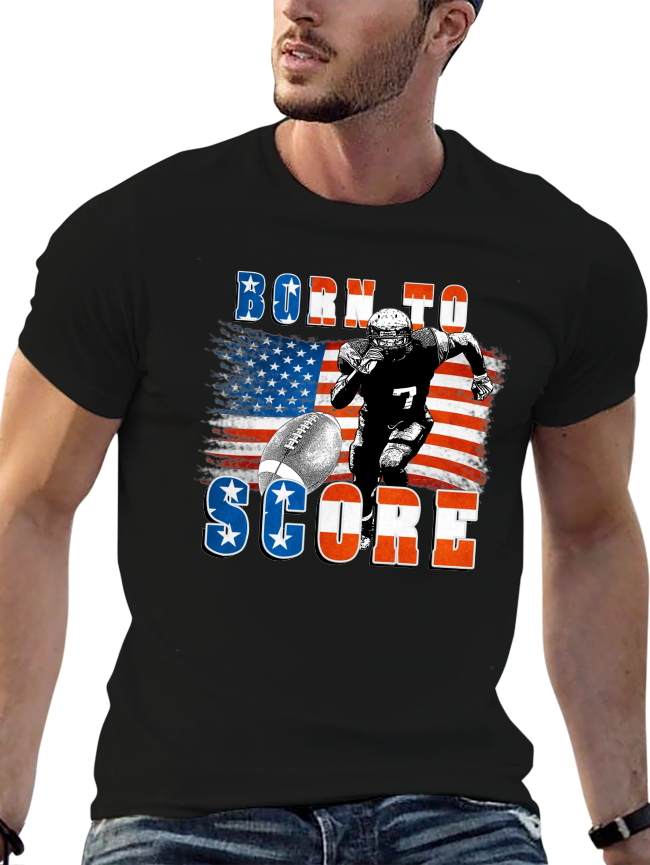Born to Score Football T-Shirt