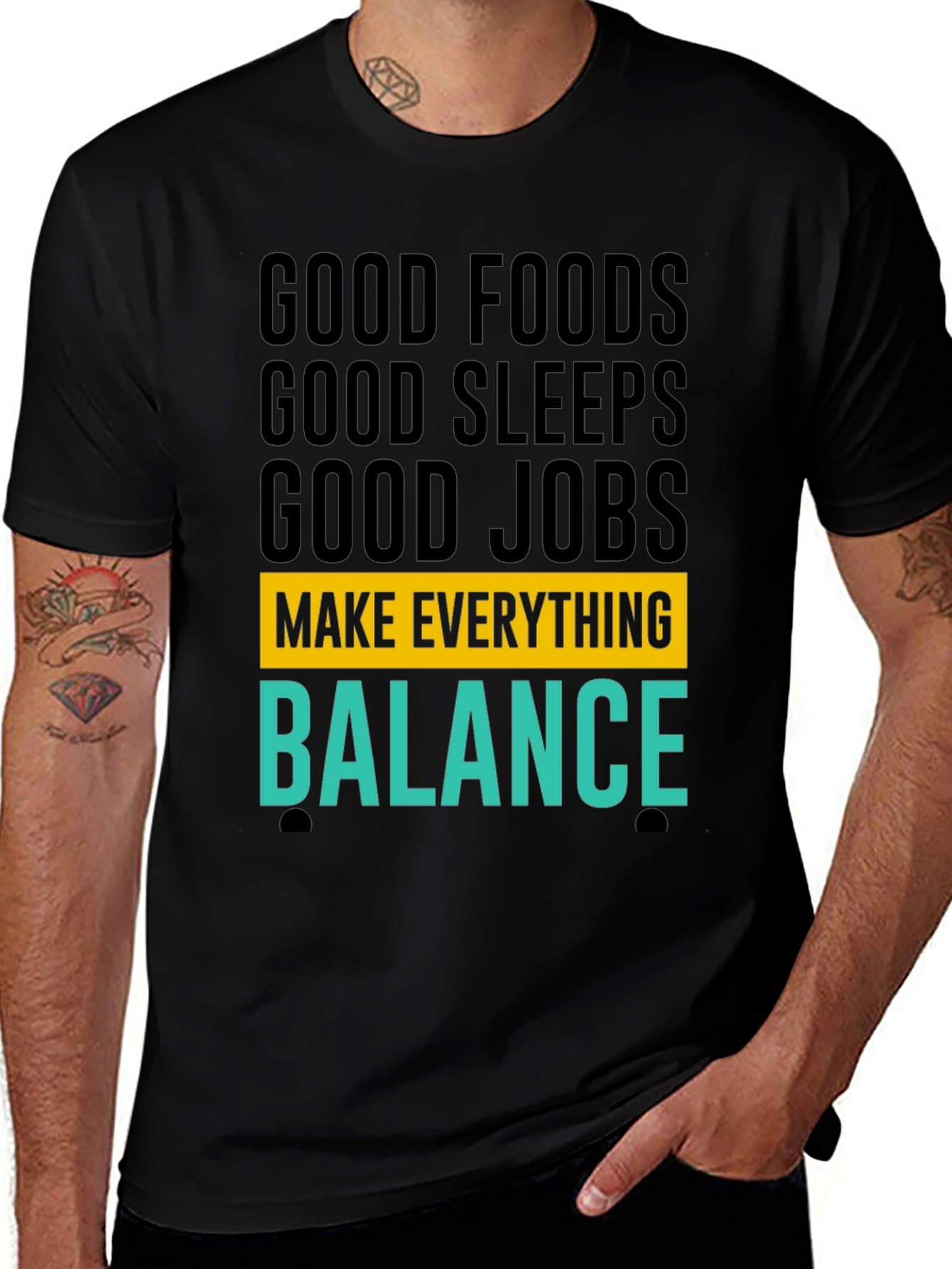 Balance Graphic T-Shirt - Good Foods Sleep Jobs