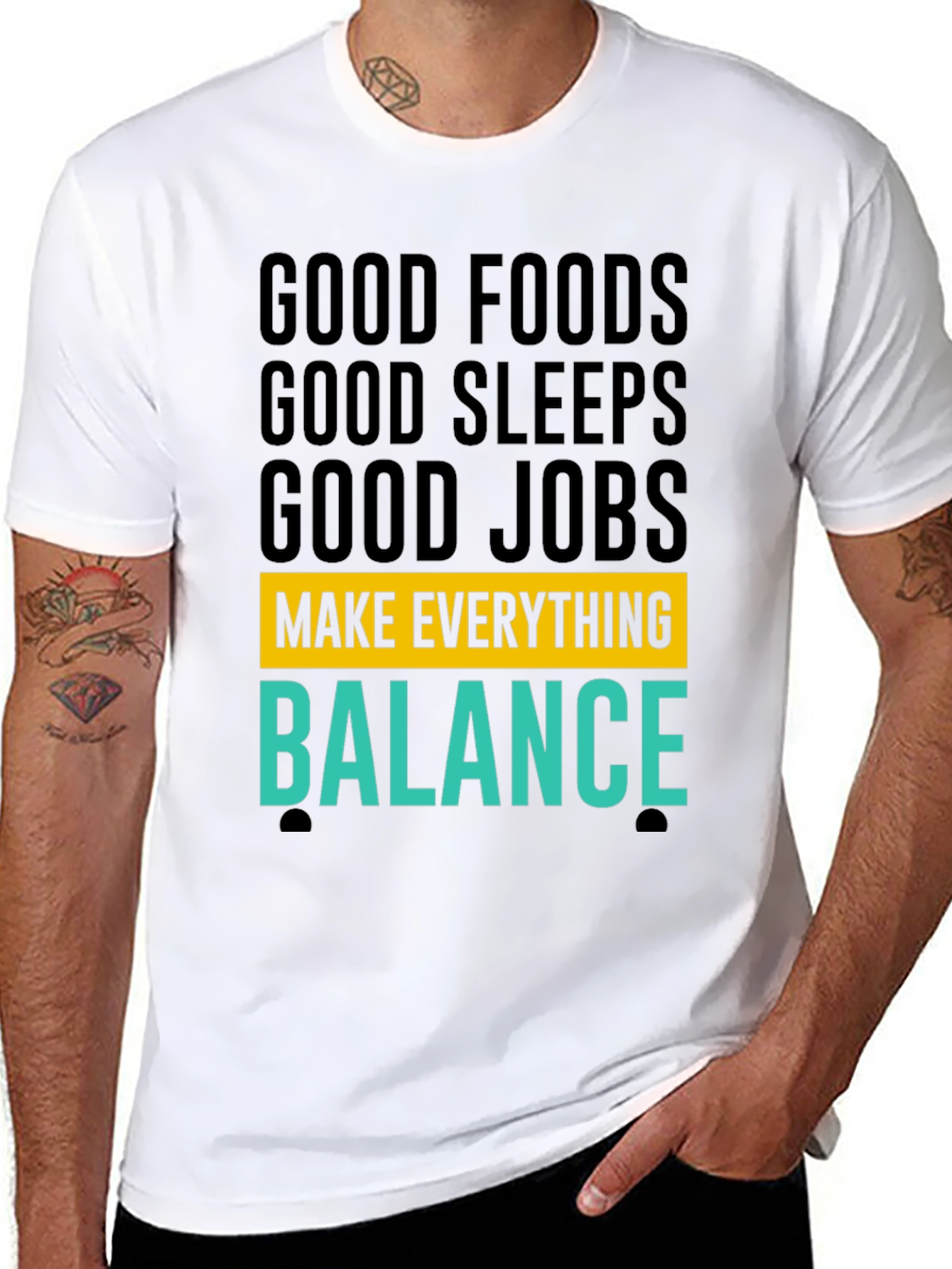 Balance Graphic T-Shirt - Good Foods Sleep Jobs
