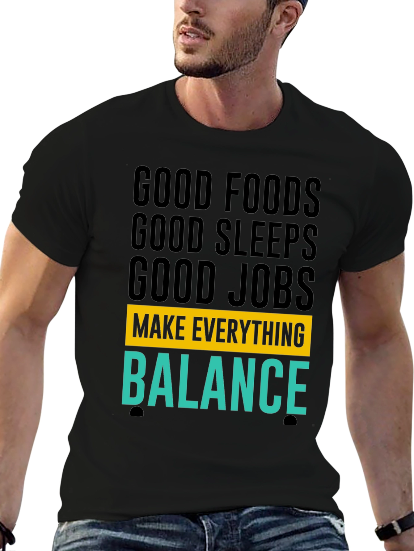 Balance Graphic T-Shirt - Good Foods Sleep Jobs