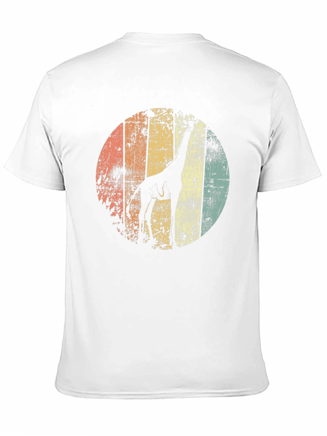 Giraffe Sunset T-Shirt - Retro Style Graphic Tee