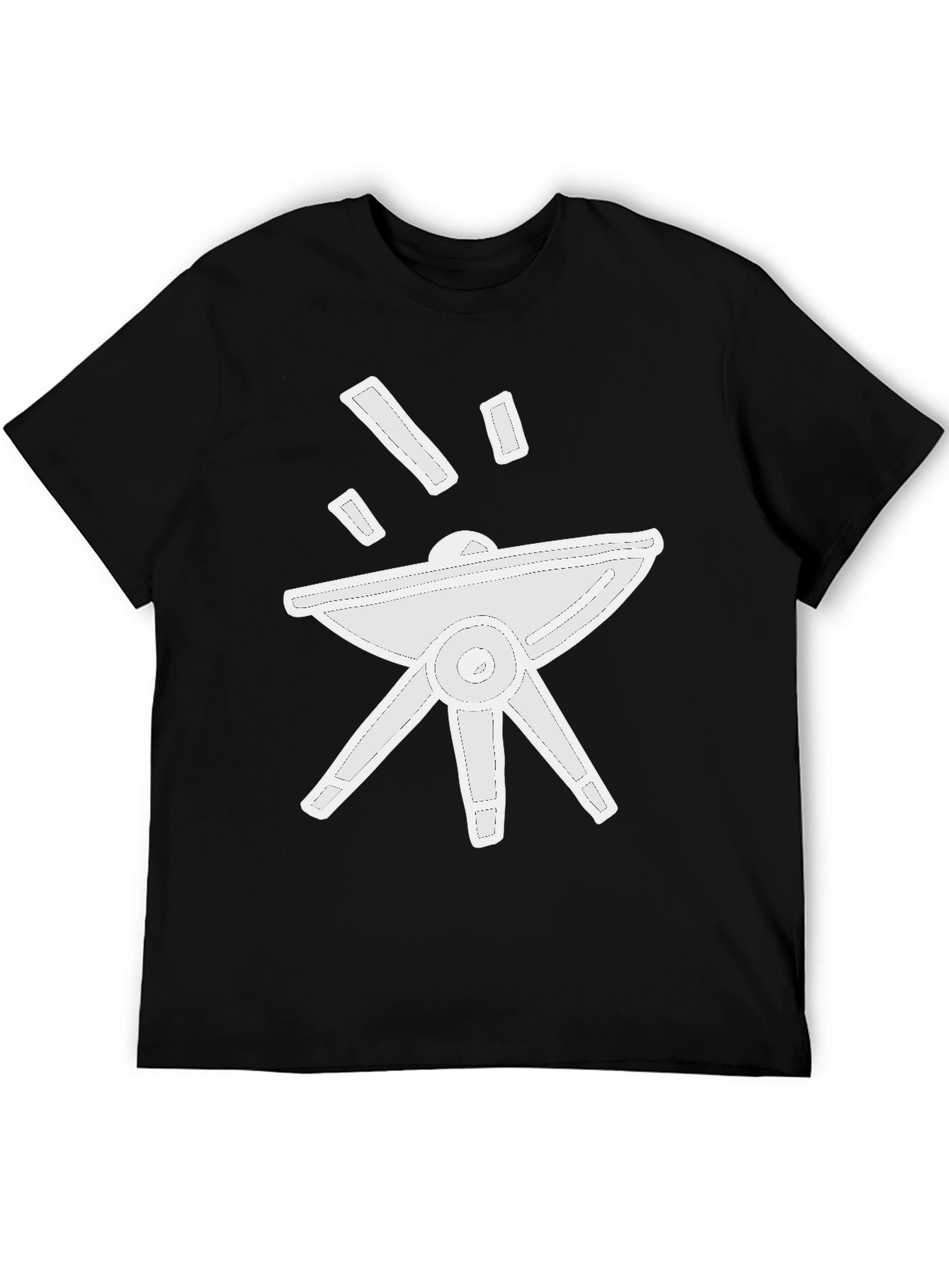 Abstract Graphic Tee - Modern Black T-Shirt