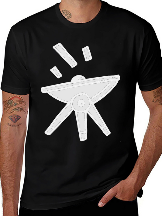 Abstract Graphic Tee - Modern Black T-Shirt