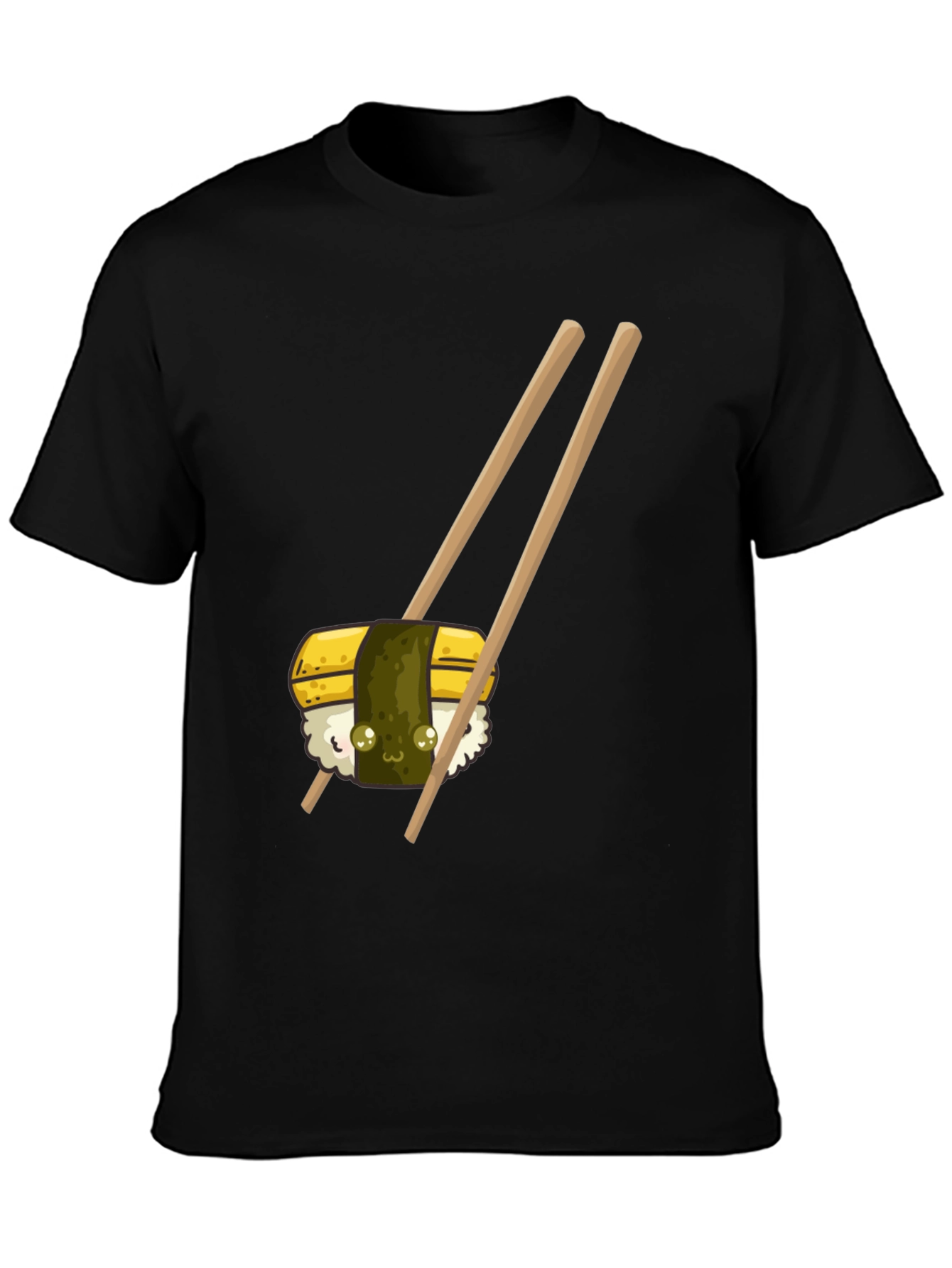 Sushi Graphic Tee -  Unisex Black T-Shirt