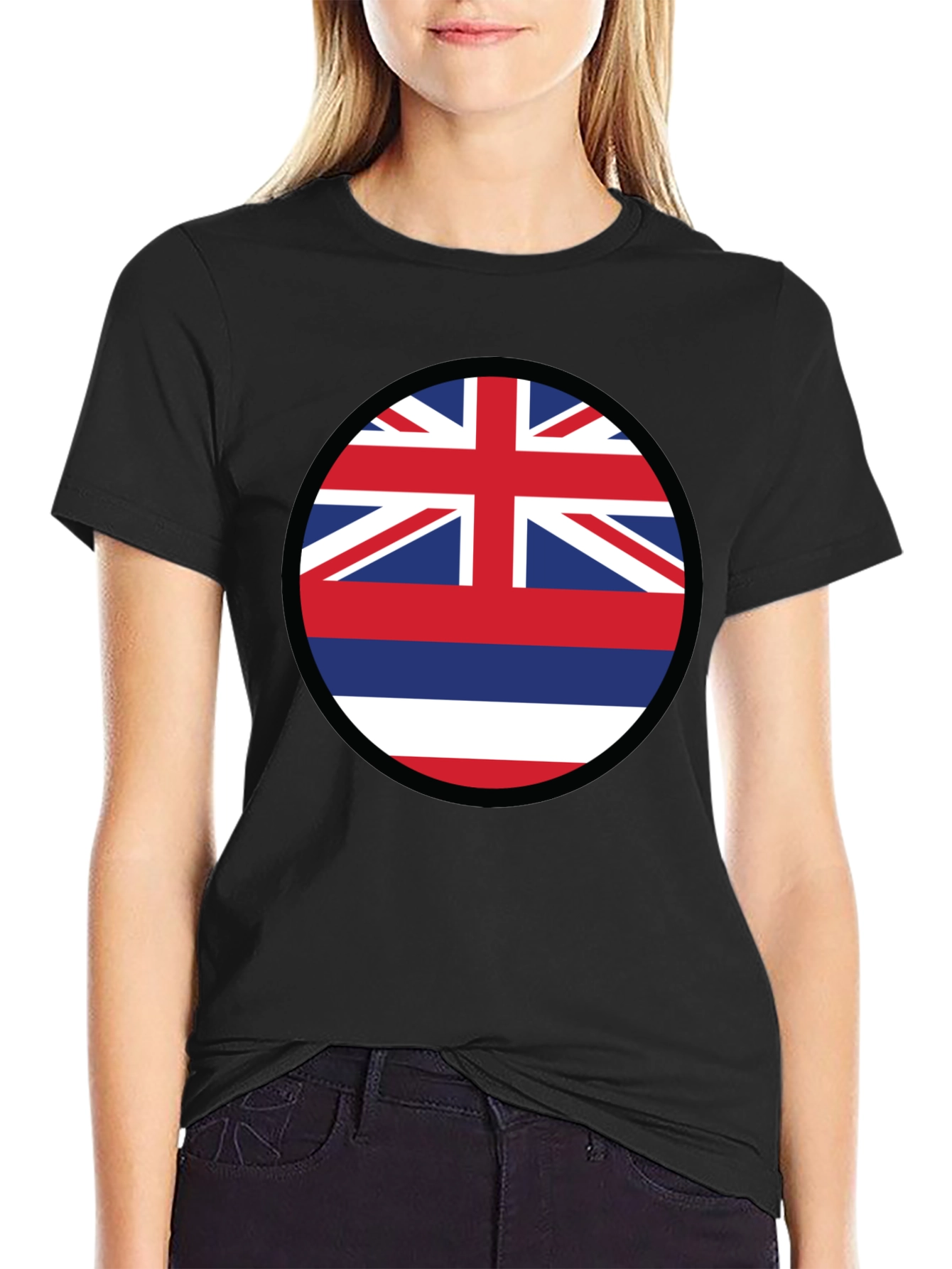 Hawaii Flag T-Shirt - Island Pride Crew Neck Tee