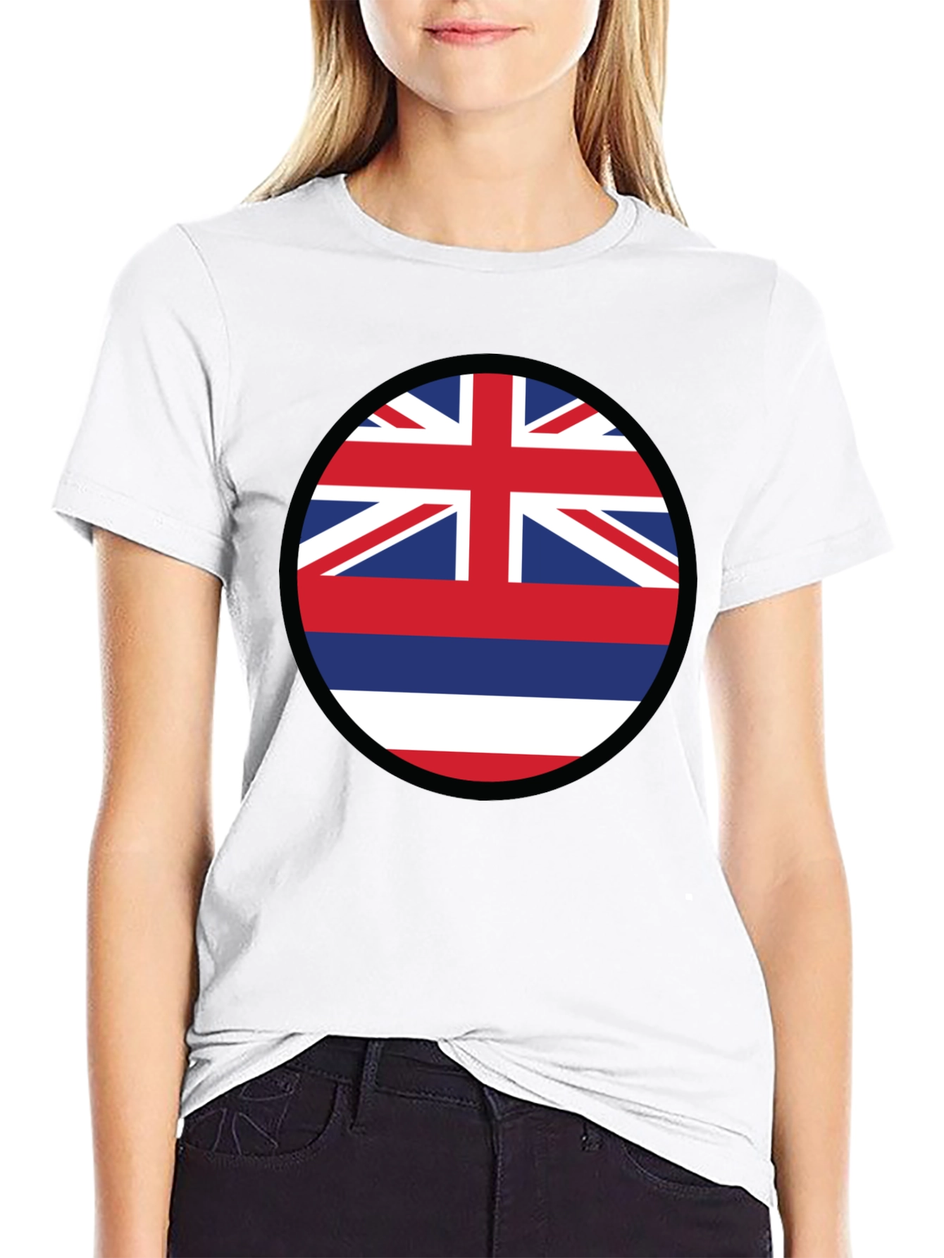 Hawaii Flag T-Shirt - Island Pride Crew Neck Tee
