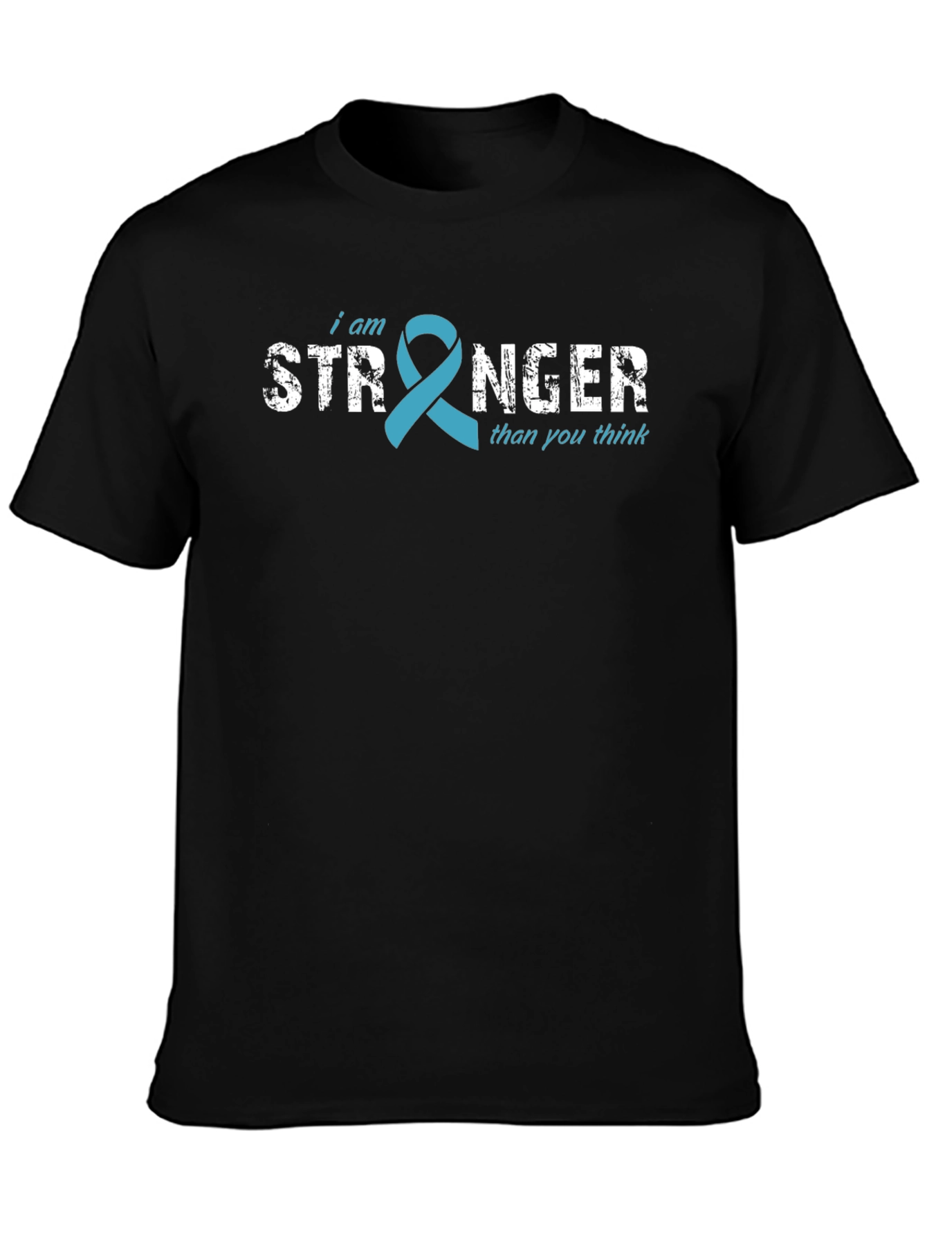 I am Stronger Ribbon T-Shirt - Teal Awareness