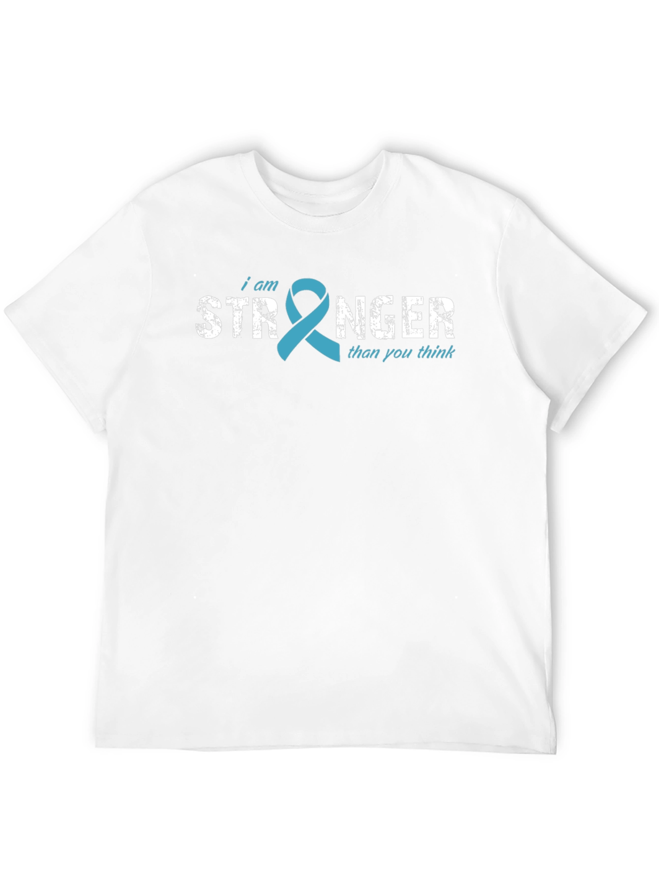 I am Stronger Ribbon T-Shirt - Teal Awareness
