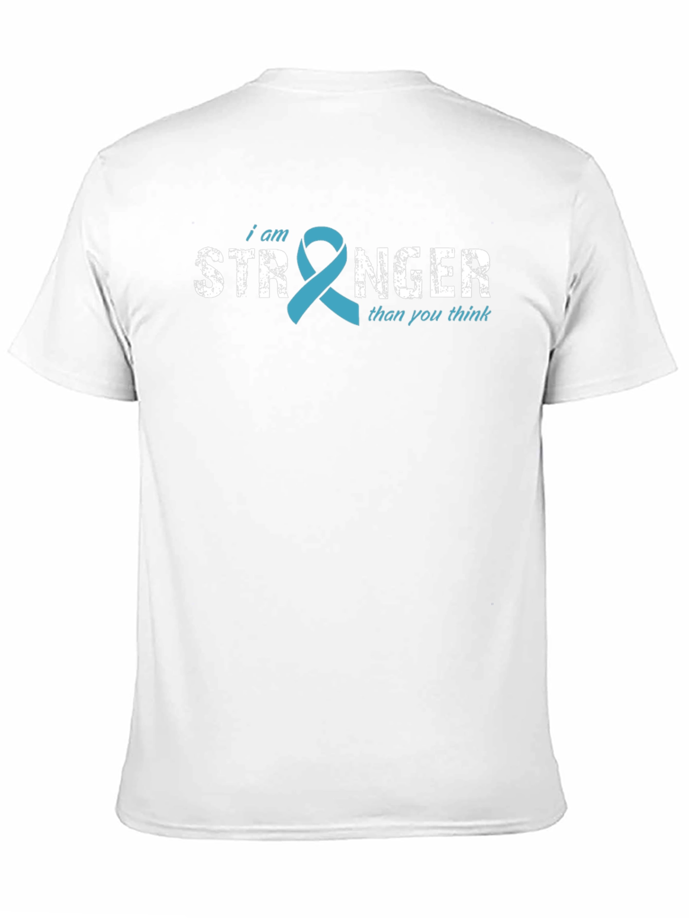 I am Stronger Ribbon T-Shirt - Teal Awareness