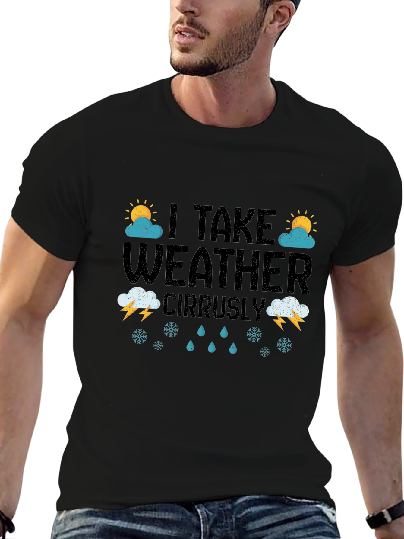 I Take Weather Cirrusly - Weather Pun Graphic Tee