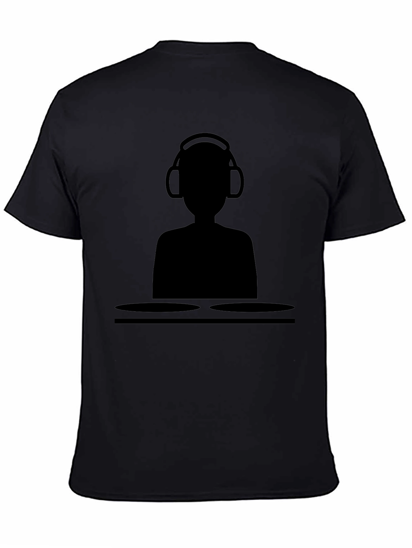 DJ Silhouette T-Shirt - Black Graphic Tee