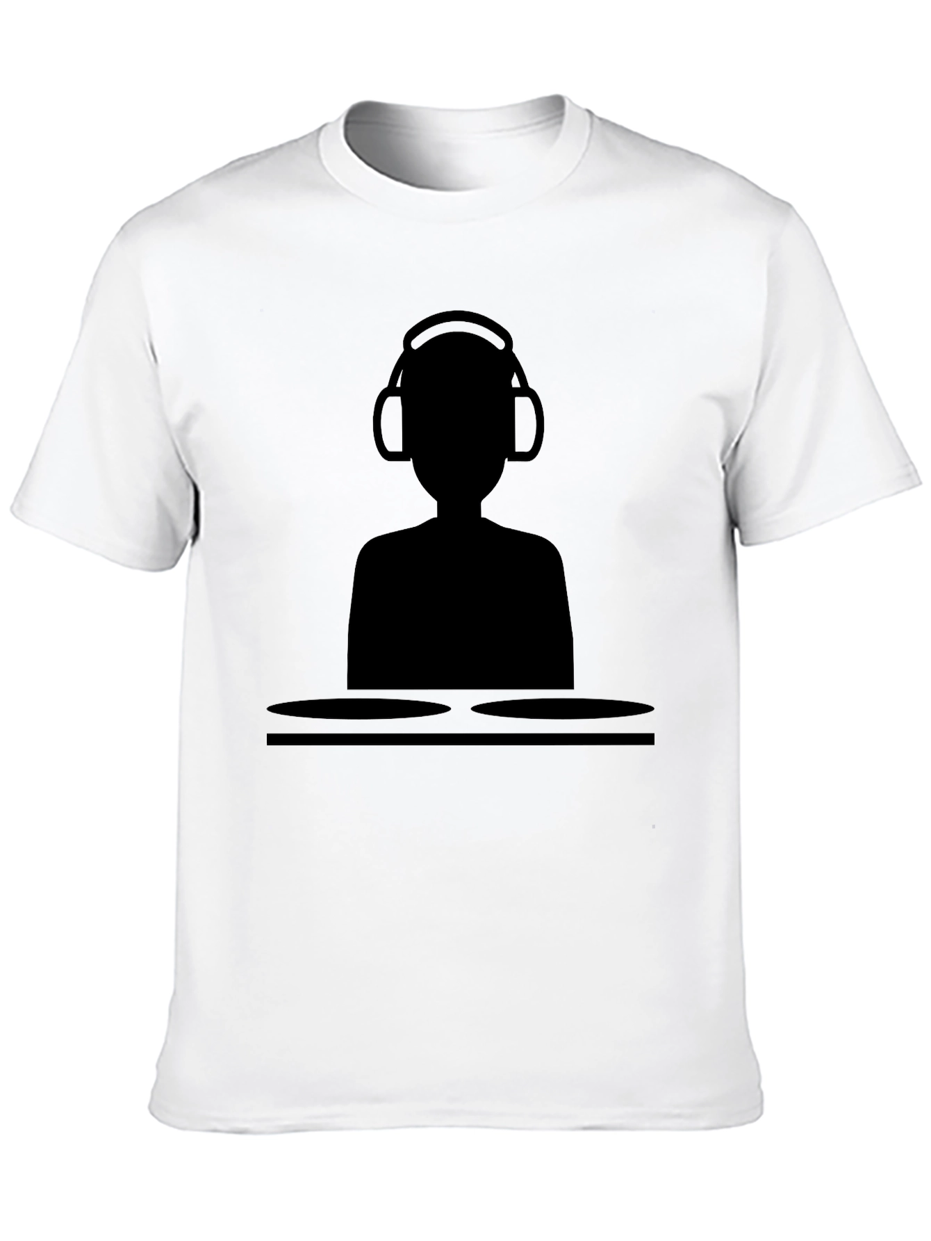 DJ Silhouette T-Shirt - Black Graphic Tee