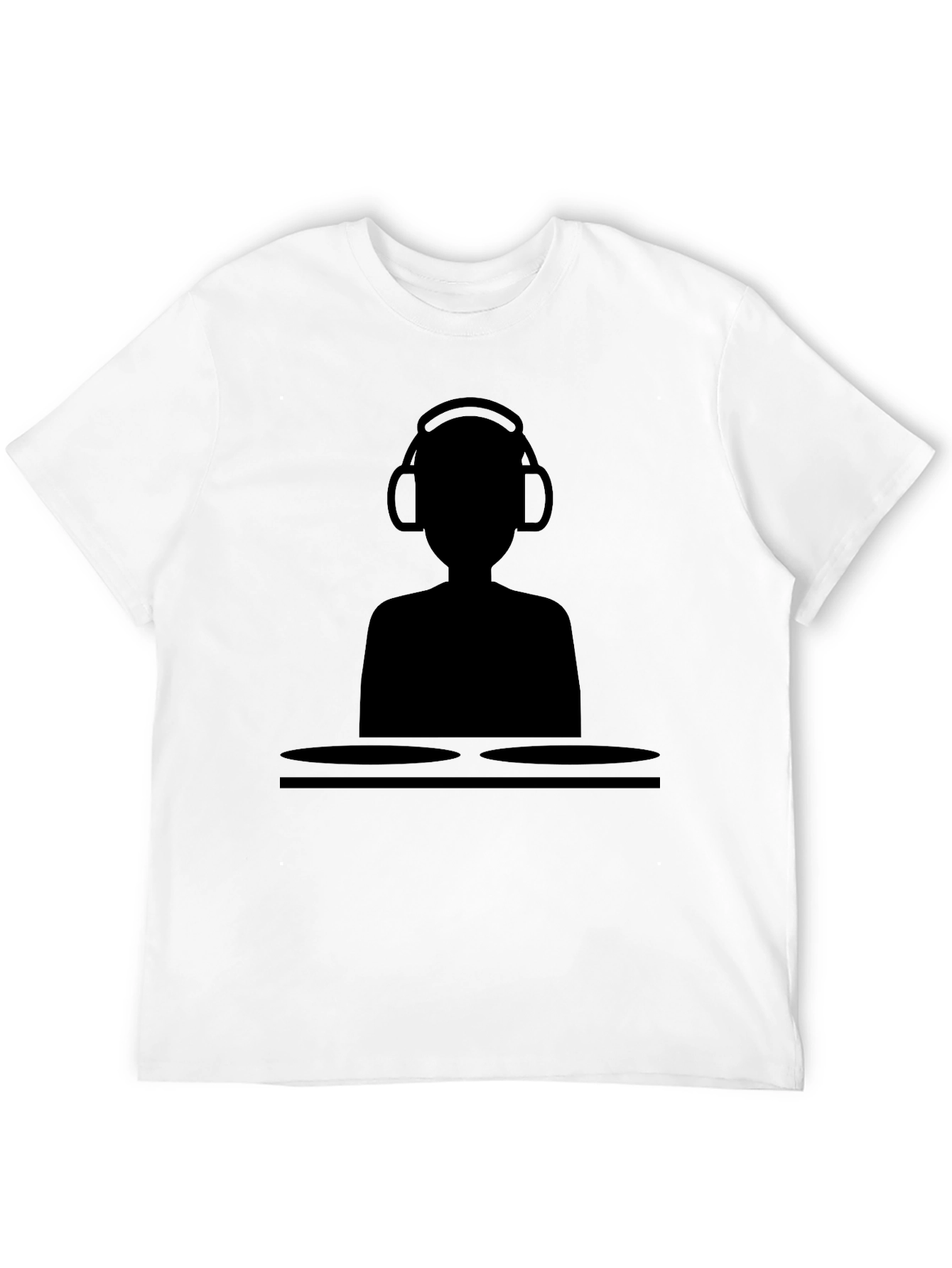 DJ Silhouette T-Shirt - Black Graphic Tee