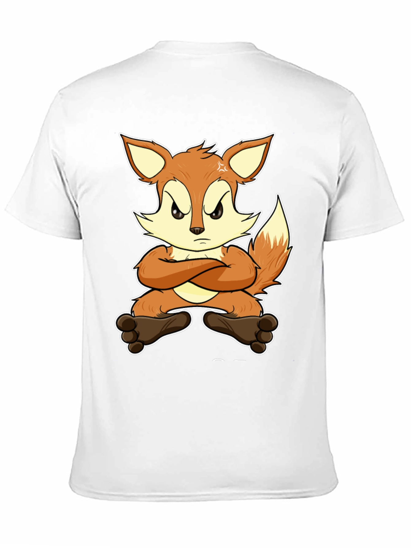 Angry Fox Cartoon T-Shirt - Unisex