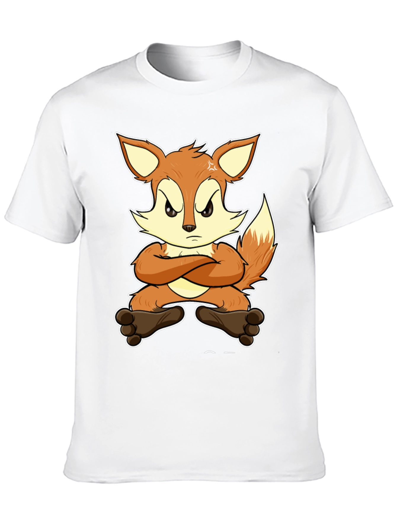 Angry Fox Cartoon T-Shirt - Unisex